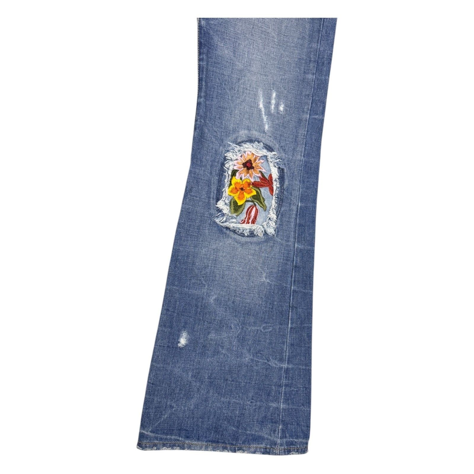 Other MISS LOLA Floral Designer Denim Pants Jeans Womens 30x34 Size 30" / US 8 / IT 44 - 6 Thumbnail
