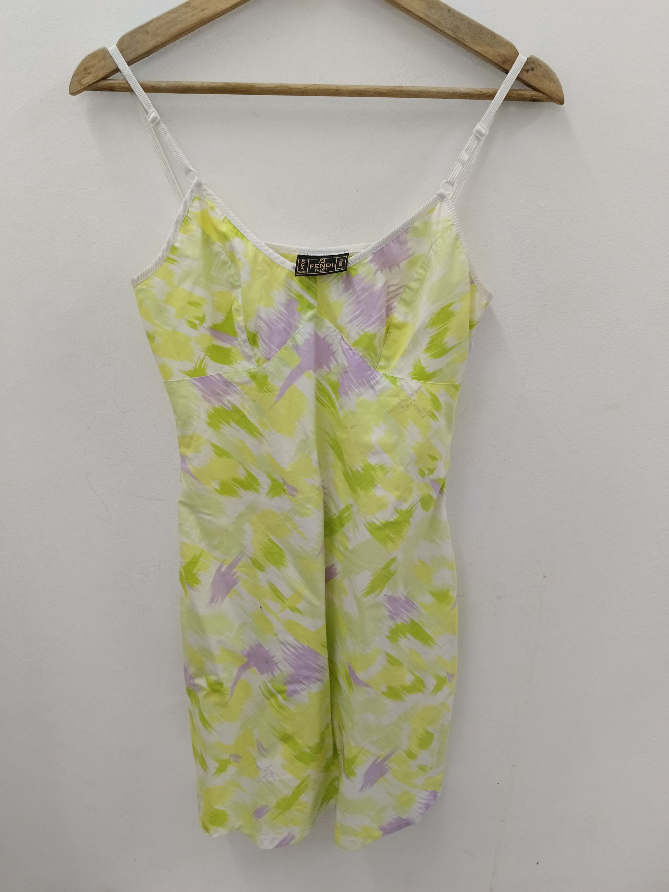 Fendi FENDI JEANS Abstract Brushstroke Mini Camisole Dress Size S / US 4 / IT 40 - 2 Thumbnail