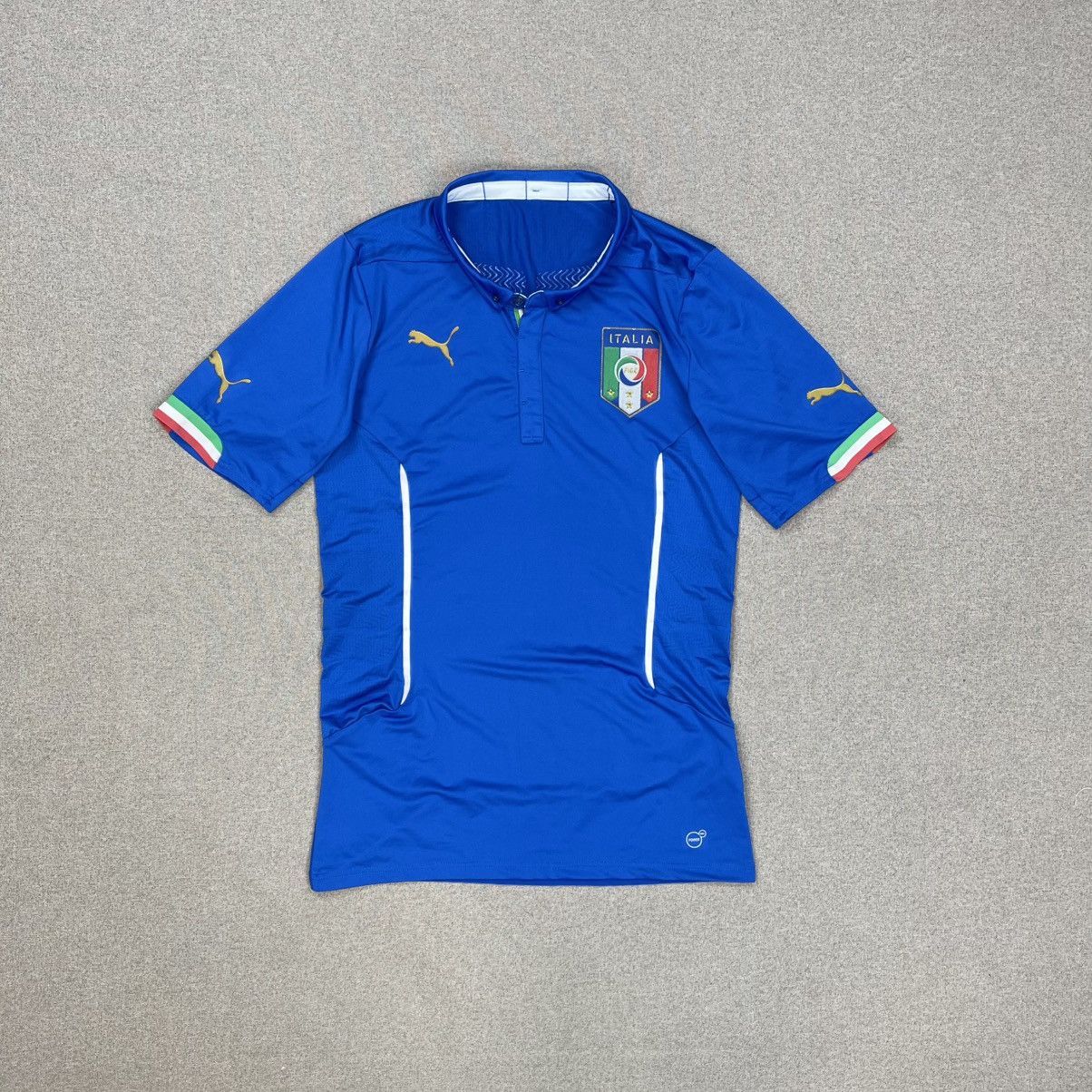 Puma ITALY 2014 PUMA SOCCER JERSEY SHIRT FOOTBALL BLOKE CORE Size US XXL / EU 58 / 5 - 1 Thumbnail