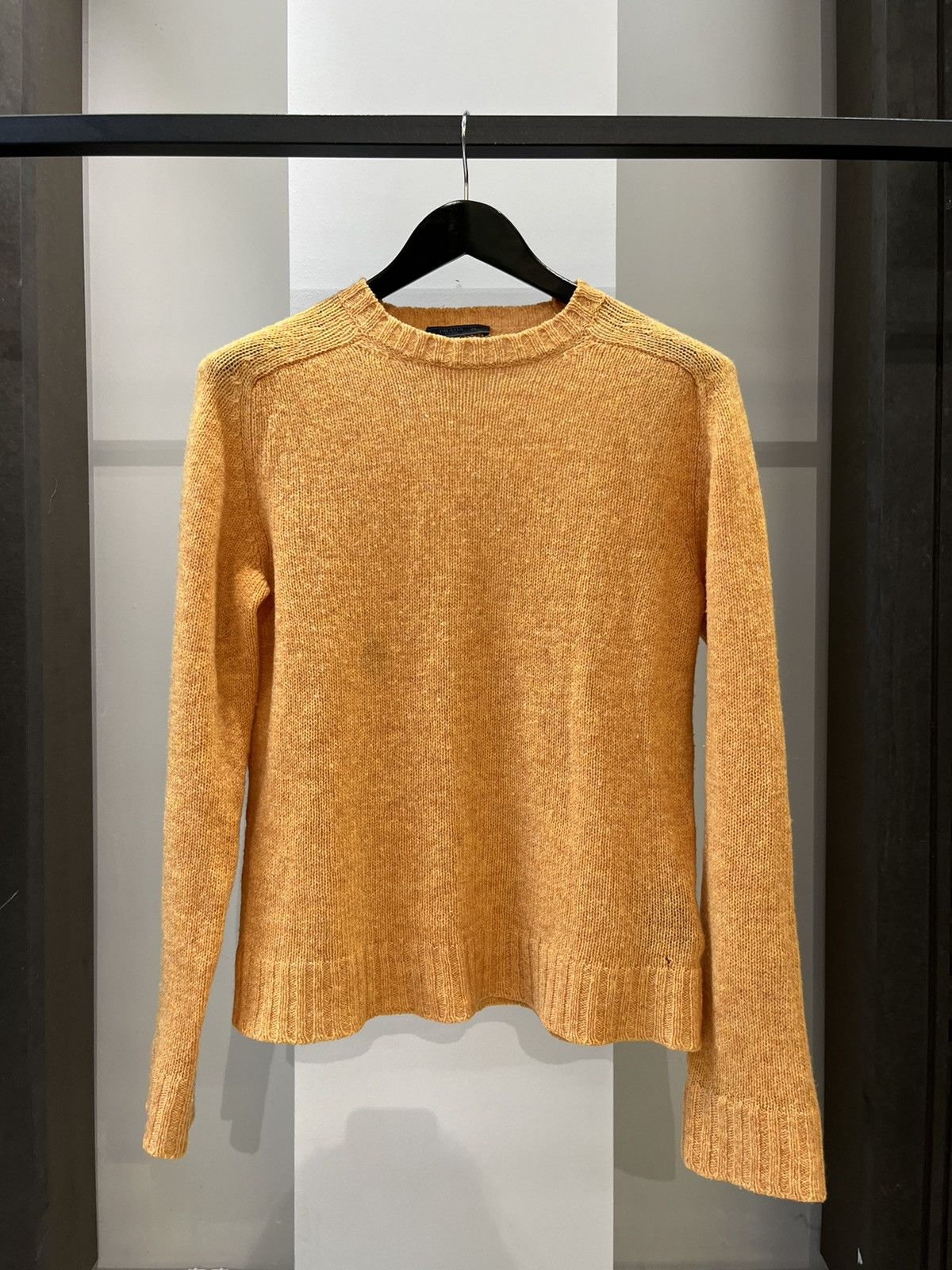 image of Prada 2018 Orange Wool Knit Sweater, Men's (Size Small)