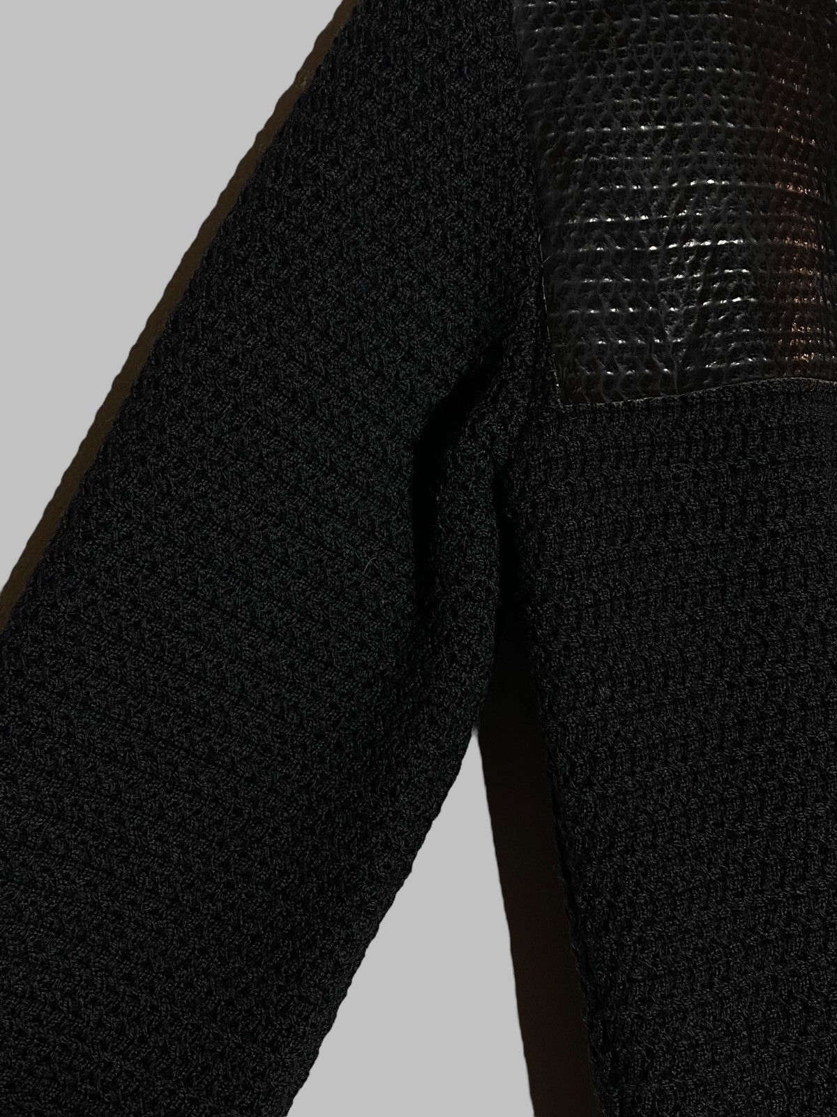 Prada Prada 2010 Wool Knit Cardigan With Polyurethane Details Size M / US 6-8 / IT 42-44 - 6 Thumbnail