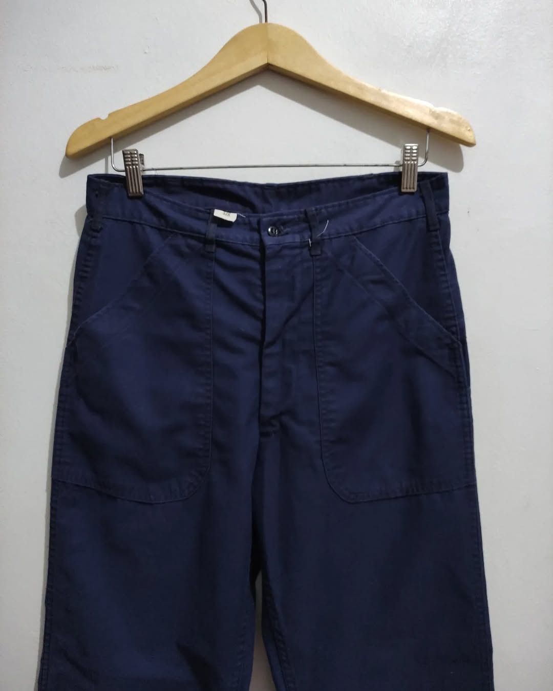 Other × Vintage US Navy Trousers Utility Dark Blue 80s Pants Size US 31 - 4 Thumbnail