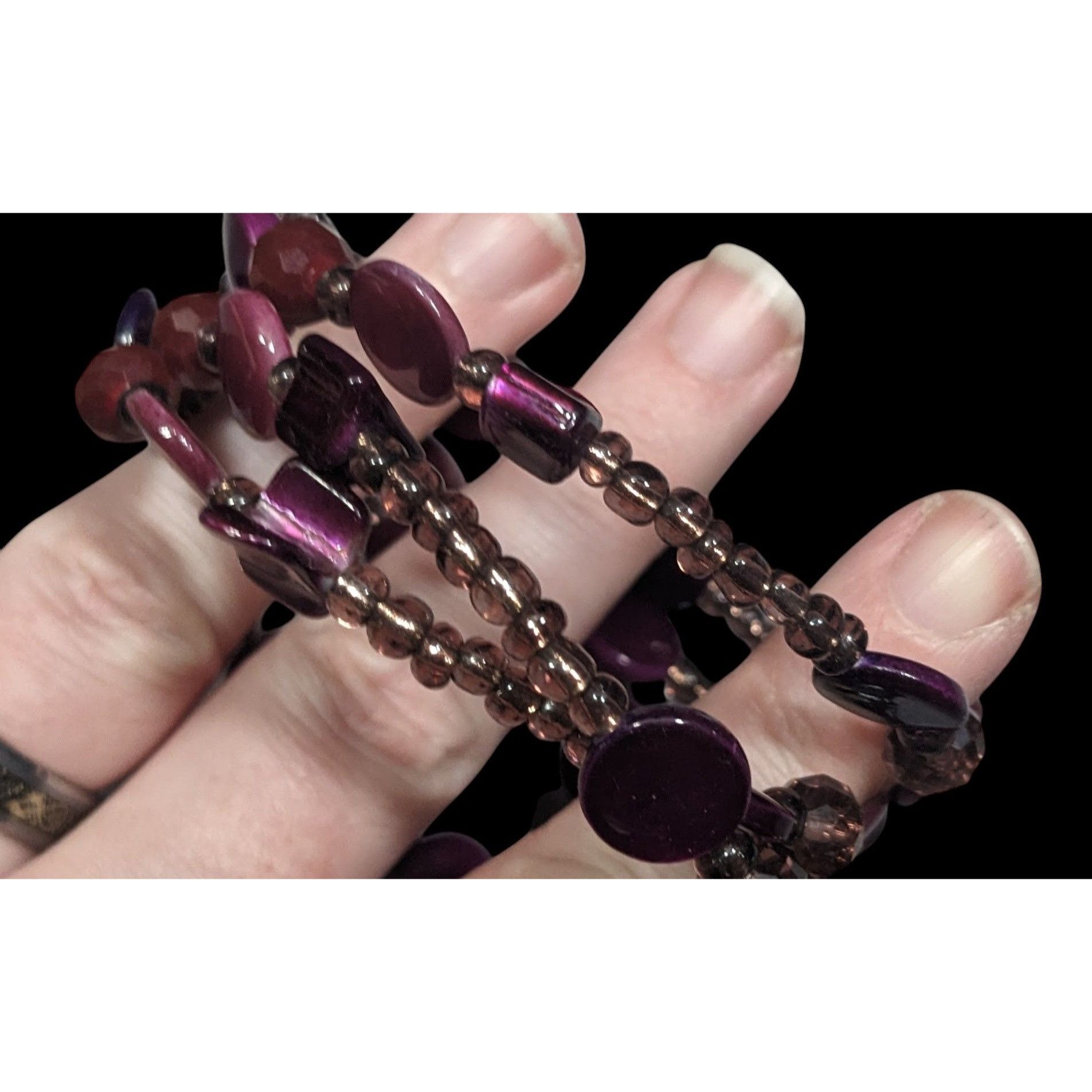 Other Whimsical Mermaidcore Purple And Silver Tone Shell And Glass Size ONE SIZE - 9 Thumbnail