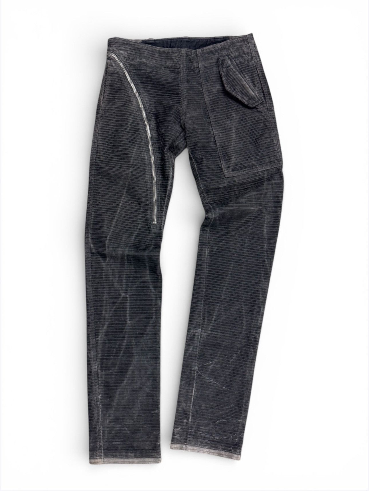 Rick Owens Rick Owens FW09 Corduroy Aircut Denim Size US 31 - 3 Thumbnail