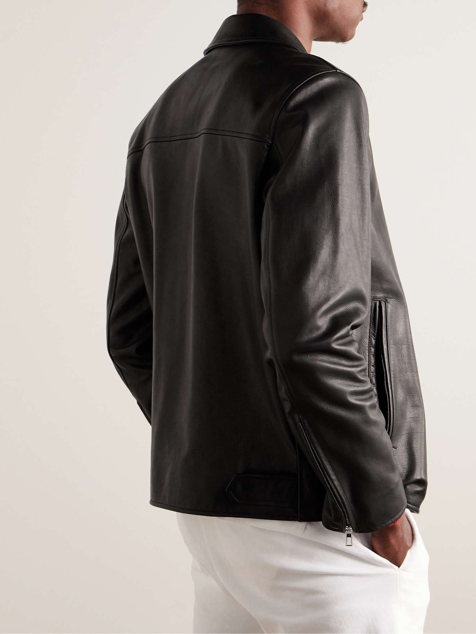 Loro Piana o1w1db10824 Salinar Leather Jacket in Black Size US M / EU 48-50 / 2 - 4 Thumbnail