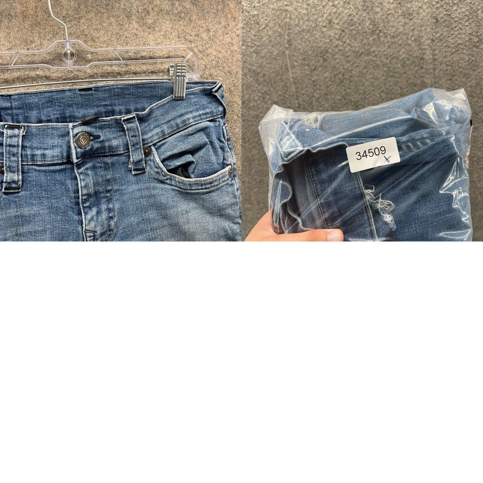 True Religion VINTAGE True Religion Jeans Mens 30 Blue Denim Washed Relaxed Skinny Rocco Ripped Jeans Boys? Size US 30 / EU 46 - 9 Thumbnail