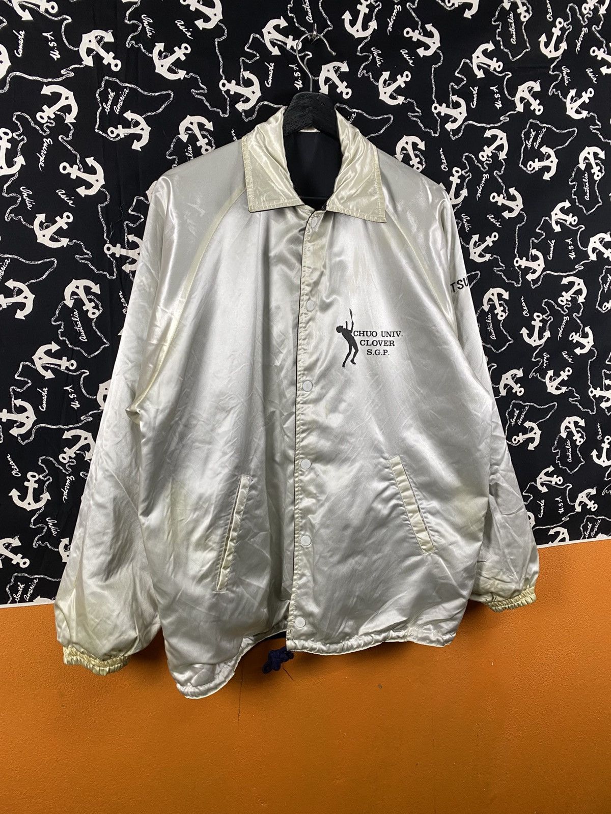 Vintage Vintage Chuo University Clover Tennis Team Coach Jacket Size US M / EU 48-50 / 2 - 13 Thumbnail