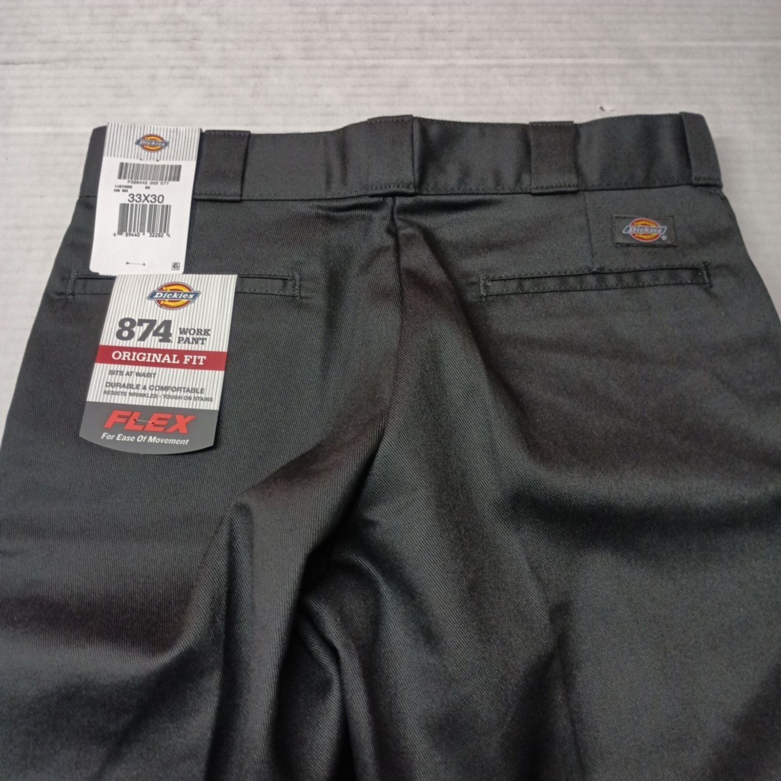 Dickies Dickies 874 Work Pants Men's 33x30 Black Original Fit Flex Size US 33 - 7 Thumbnail