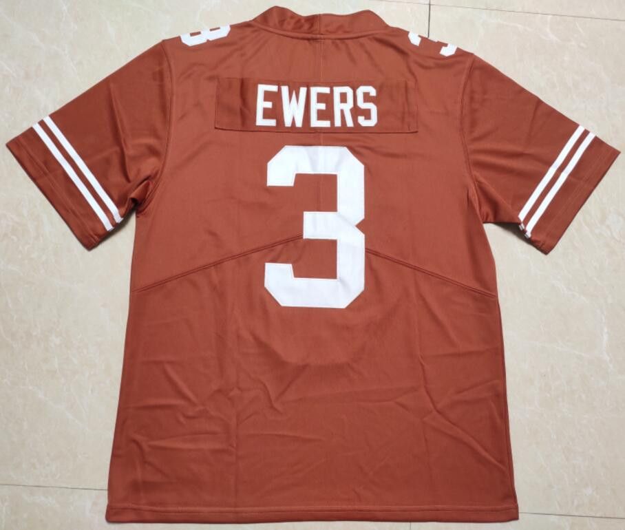 Other Men's Texas Longhorns #3 Quinn Ewers SEC Patch Jersey Orange Size US XXL / EU 58 / 5 - 1 Thumbnail