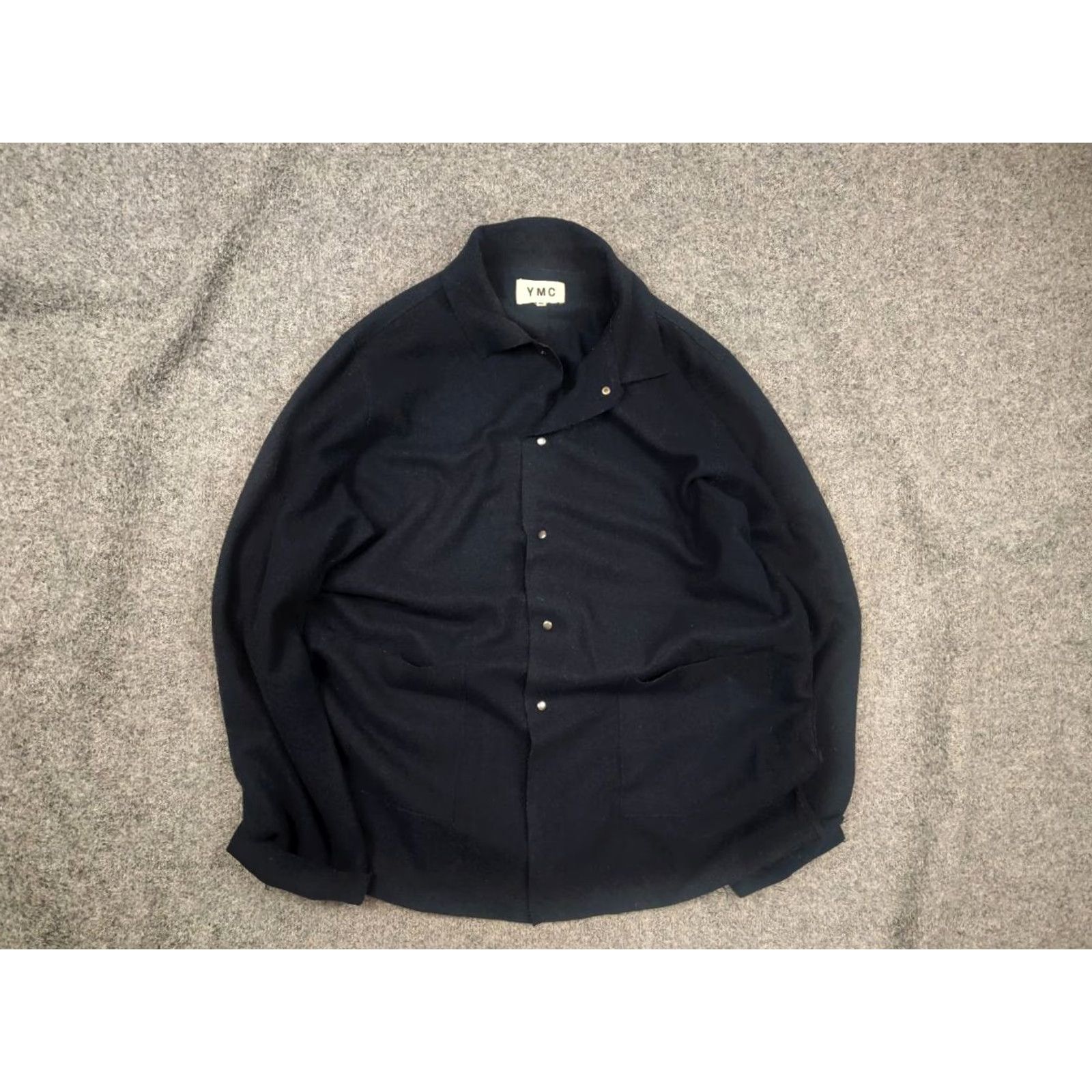 YMC YMC You Must Create Design Jacket Women XL Navy Blue Wool Overshot Overiszed All Seasons Fall Spring Summer Size XL / US 12-14 / IT 48-50 - 2 Thumbnail