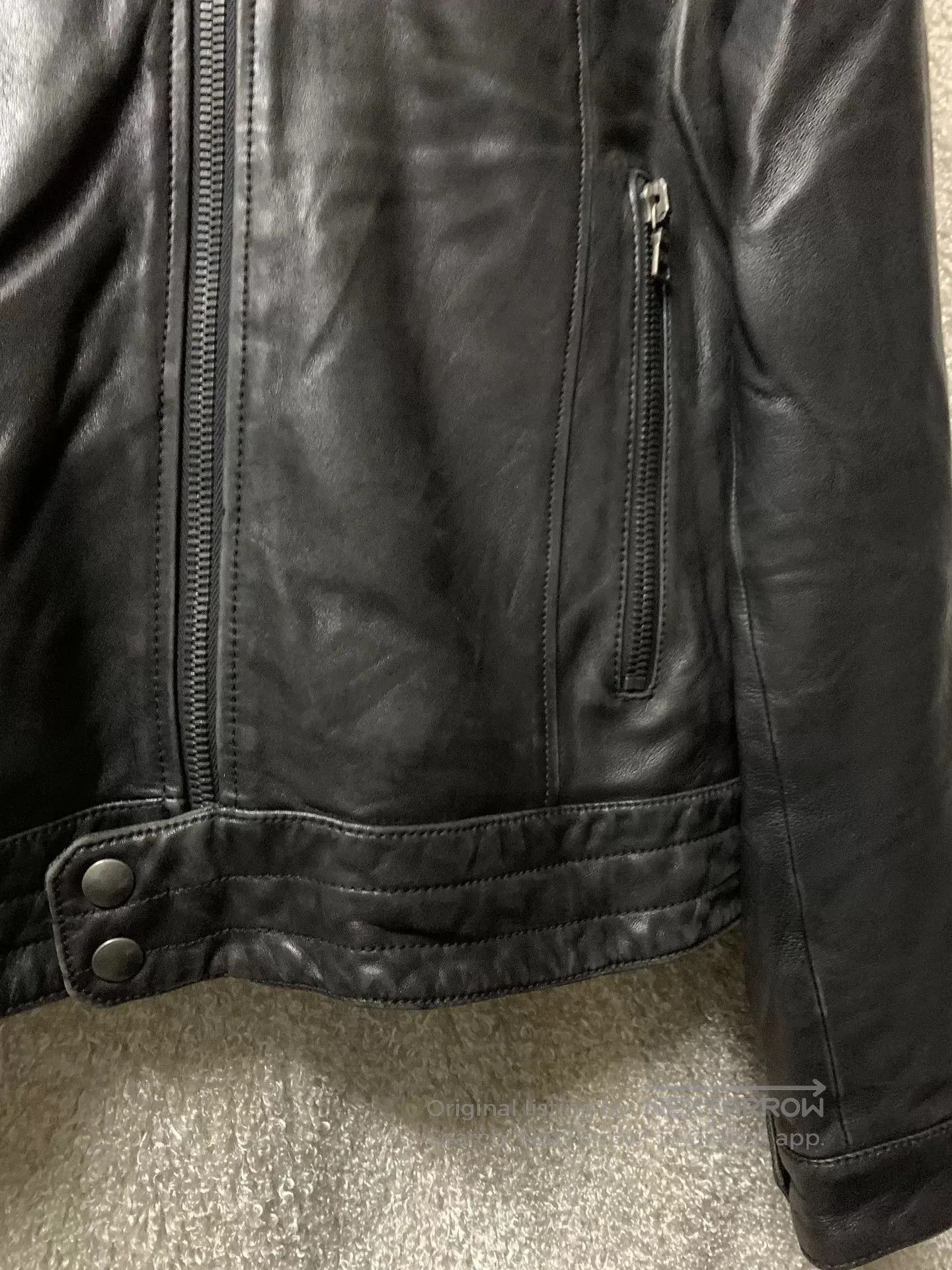 Prada Prada Men's Casual Motorcycle Leather Jacket. Size US M / EU 48-50 / 2 - 2 Thumbnail