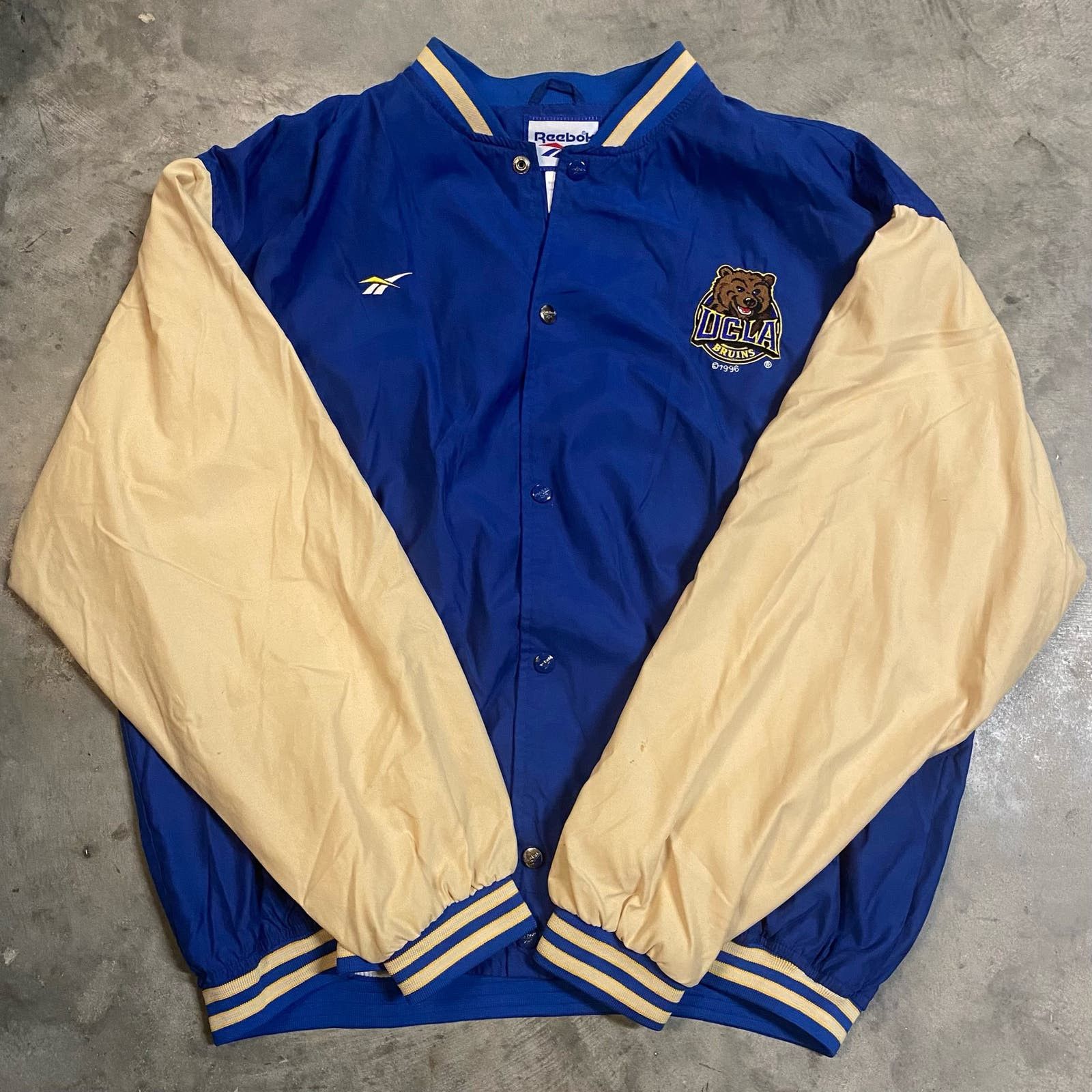 image of Reebok Vintage 1996 Ucla Bruins Jacket in Blue, Men's (Size XL)