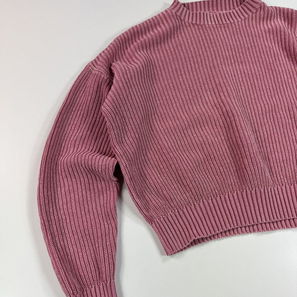 Acne Studios × Japanese Brand Cropped Washed Ribbed Knit Acne Studios Style ALD Japanese Size US S / EU 44-46 / 1 - 10 Thumbnail