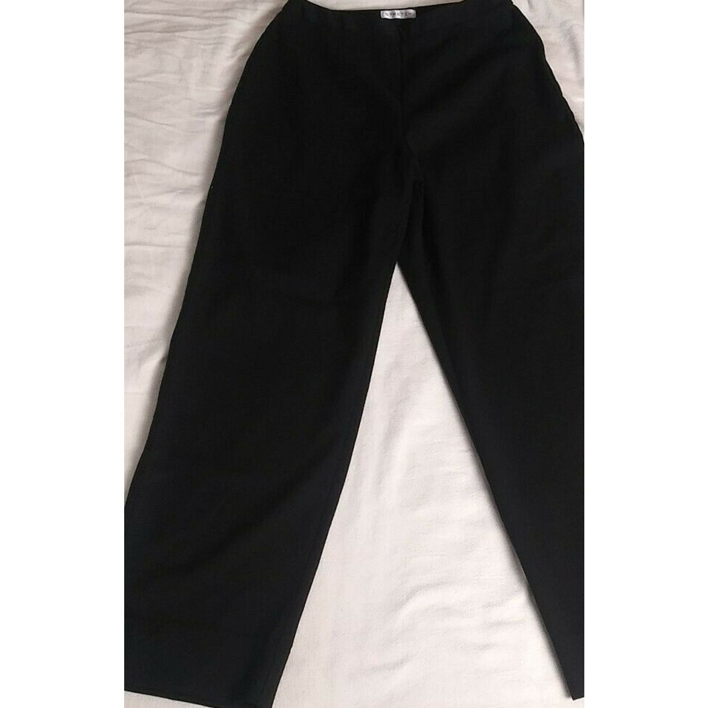 Vintage Villager - Black - Pleated Front - Dress Pants - Women's 6 Size 28" / US 6 / IT 42 - 1 Thumbnail