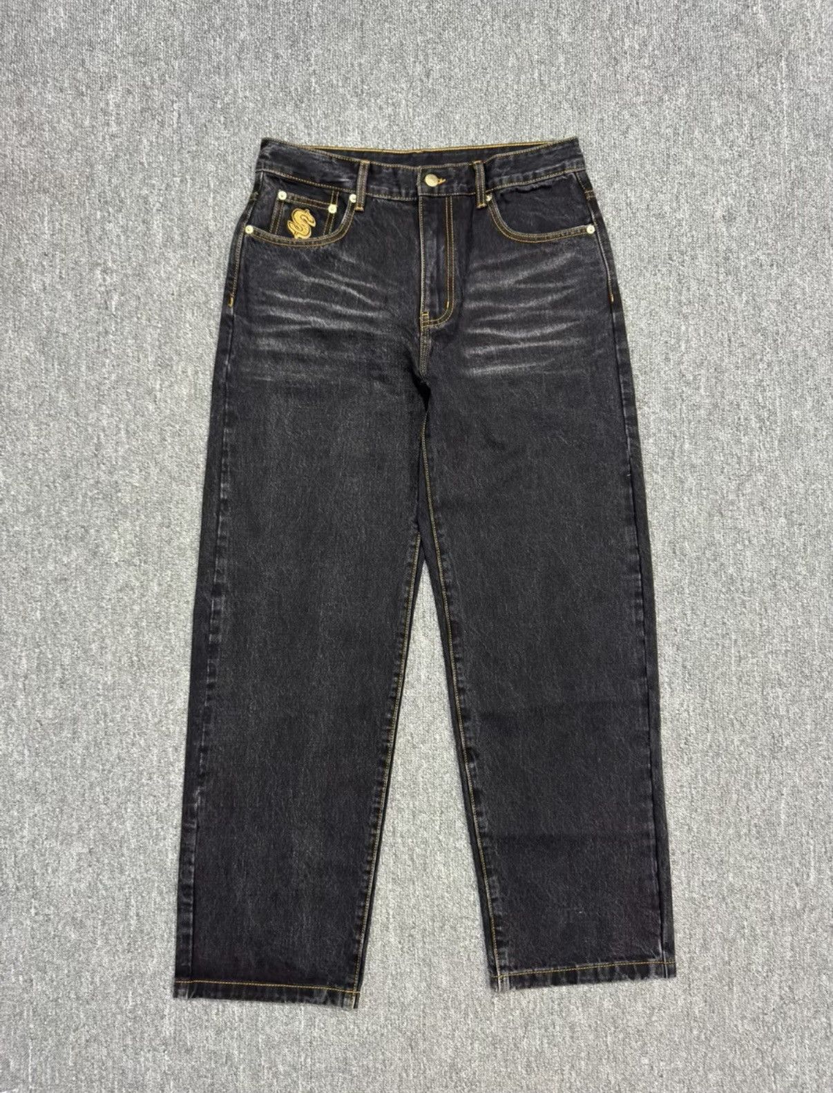 Billionaire Boys Club Embroidered Jeans Black Billionaire Boys Club Size US 30 / EU 46 - 1 Thumbnail
