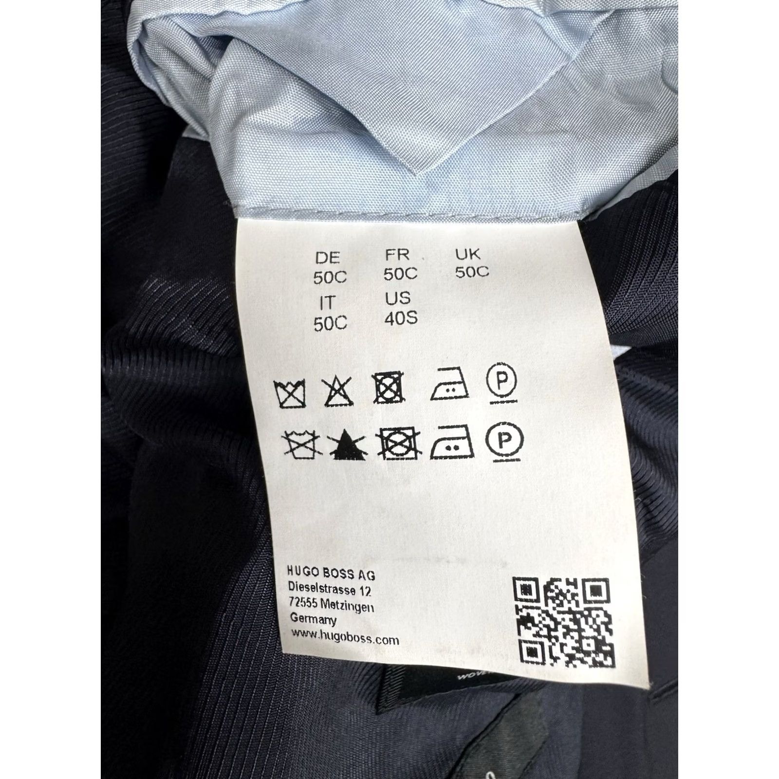 Hugo Boss Hugo Boss Blazer Mens 40S Blue Super 120 Wool Sport Coat Stretch Tailoring Size 40R - 4 Thumbnail