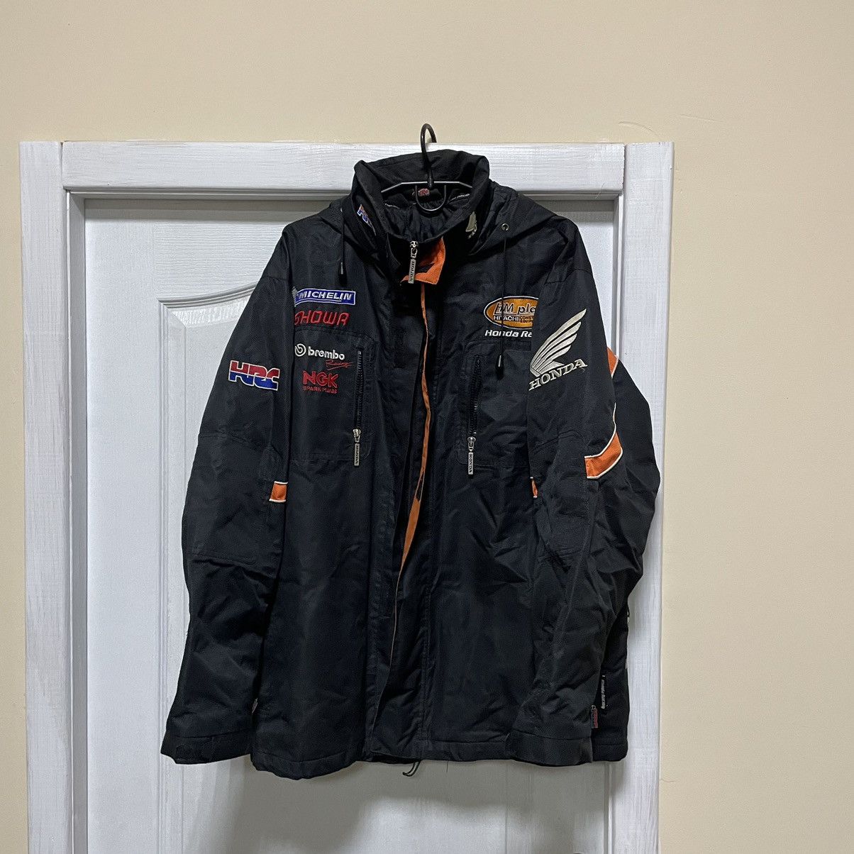 Honda Honda MICHELIN GOODYEAR VINTAGE RACING JACKET bomber fleece | Grailed
