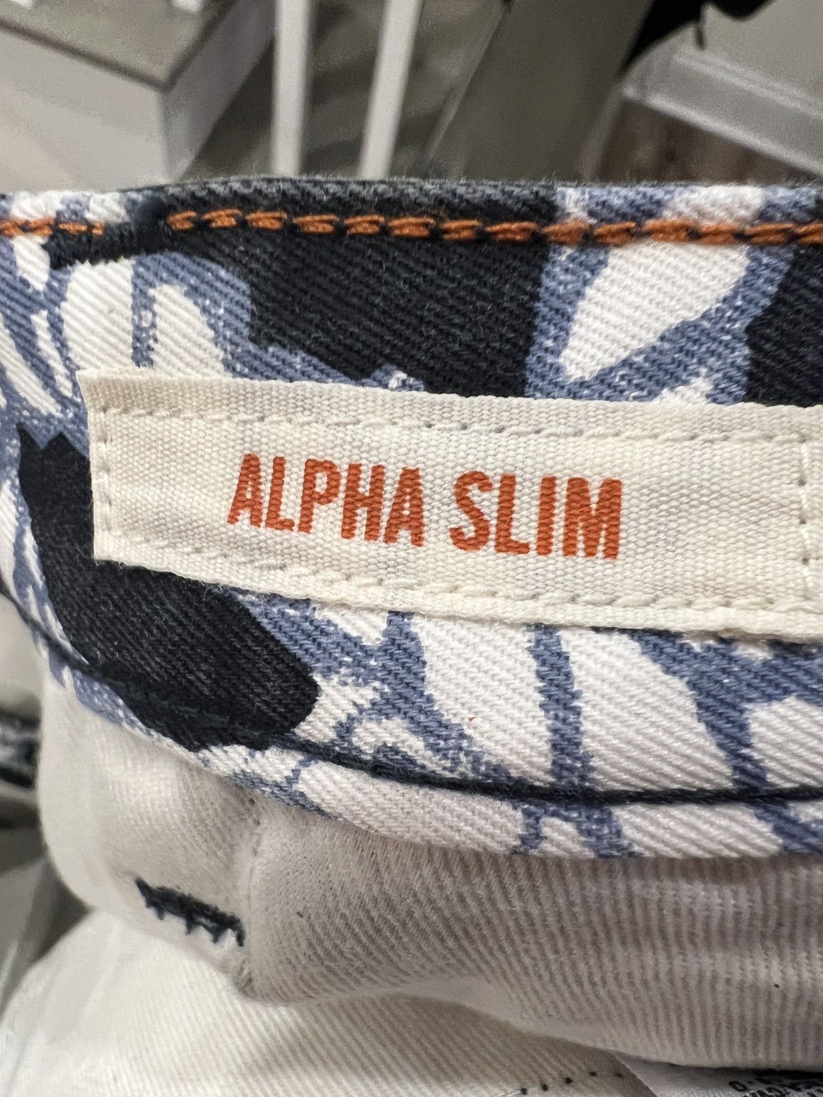 Dockers Dockers Alpha Slim Blue Rope AOP Khakis 2013 Size US 34 / EU 50 - 8 Thumbnail