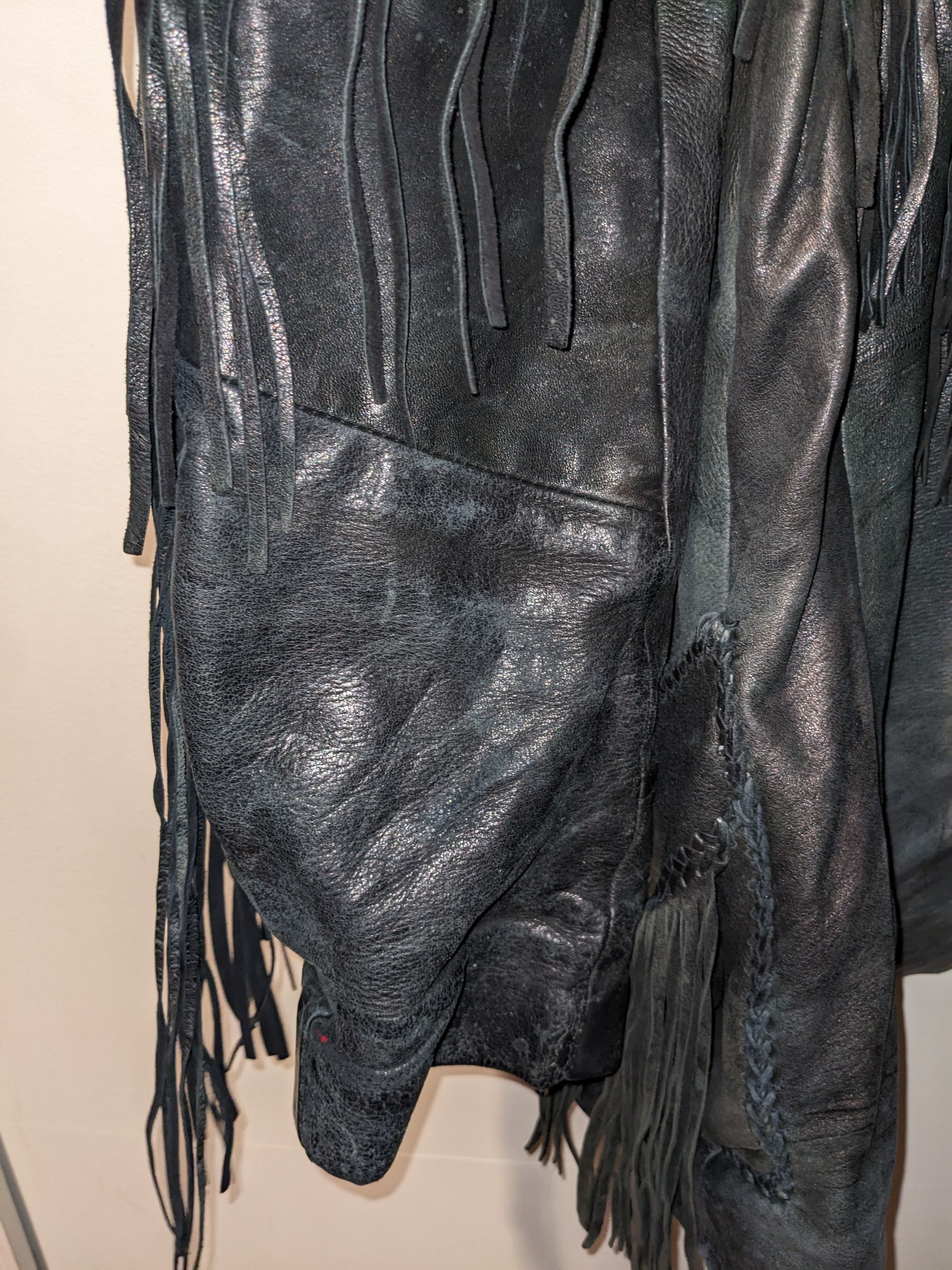 Designer × Vintage Vintage Native American Tribal Western Leather Vest Jacket Size US L / EU 52-54 / 3 - 19 Thumbnail