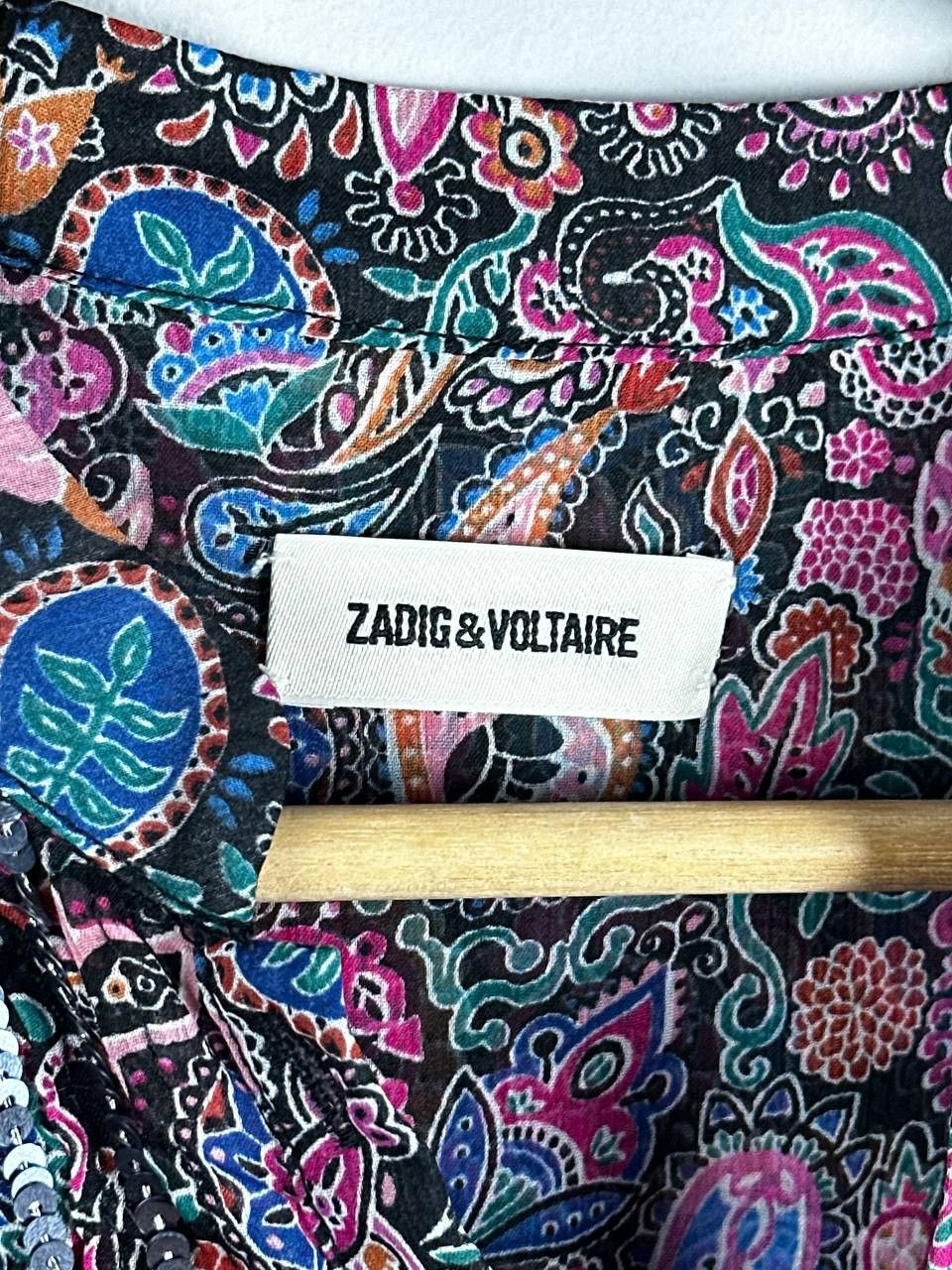 Zadig & Voltaire Zadig Voltaire Luxury Floral Midi Dress Silk Blend Size M / US 6-8 / IT 42-44 - 12 Thumbnail