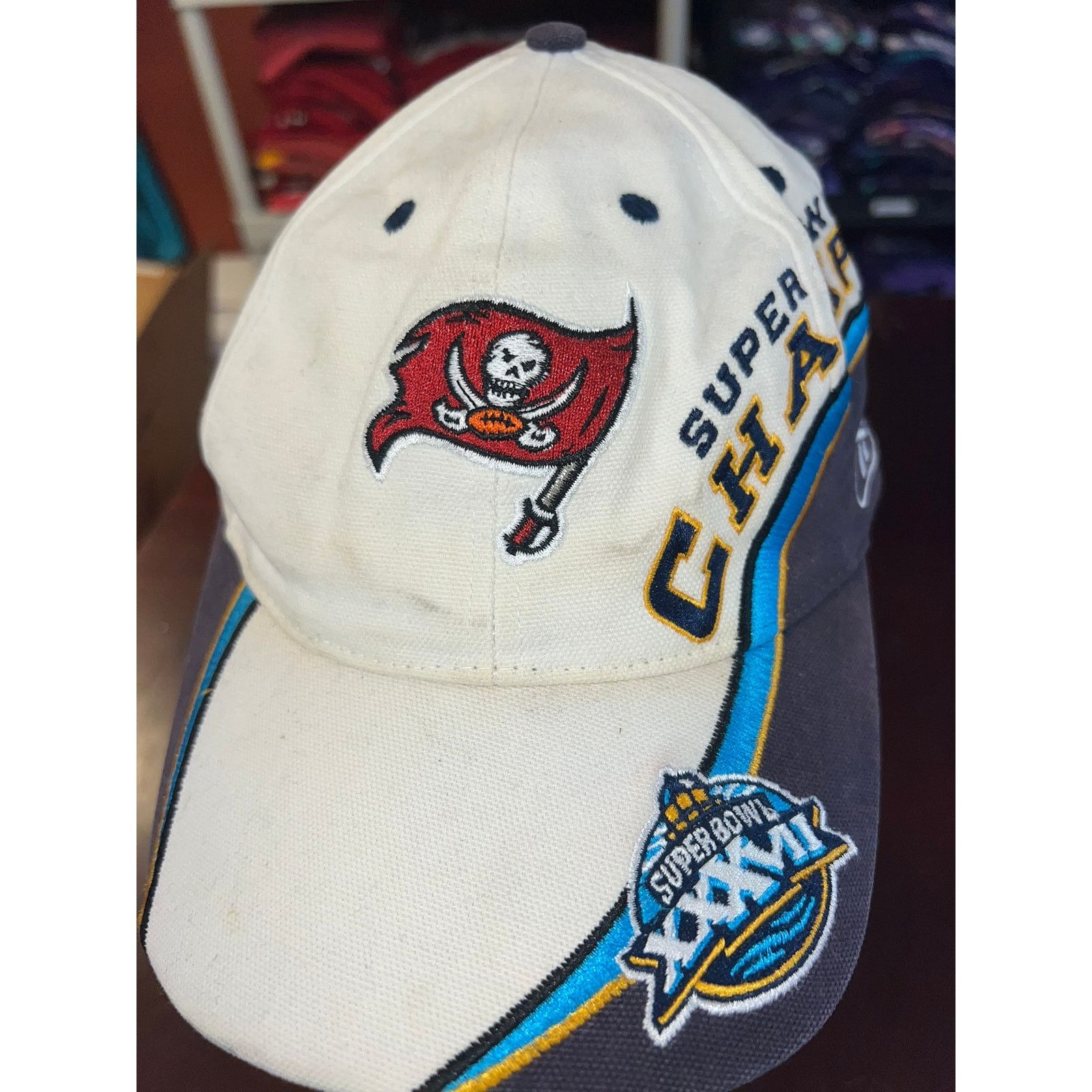 NFL Tampa Bay Bucs Hat Bucaneers Super Bowl Champs 2003 Cap Size ONE SIZE - 2 Thumbnail