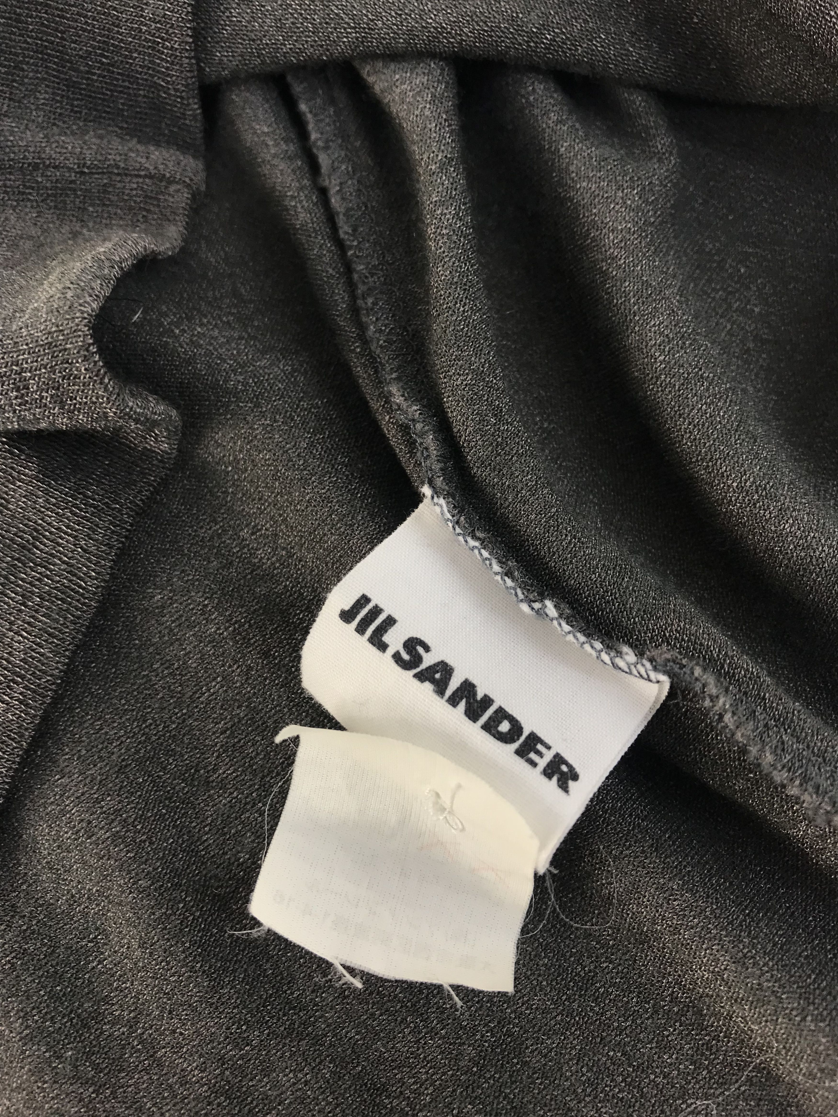 Jil Sander Jil Sander Black Plain Longsleeve Polo Tee T-shirt Size US S / EU 44-46 / 1 - 6 Thumbnail