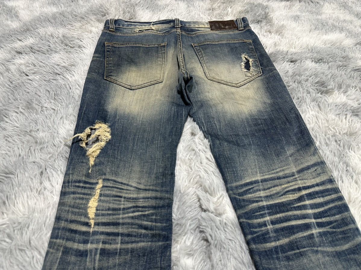 GOA 🔥Y2K Archived Goa Mud Wash Zipper Flared Denim Distressed Size US 34 / EU 50 - 16 Thumbnail
