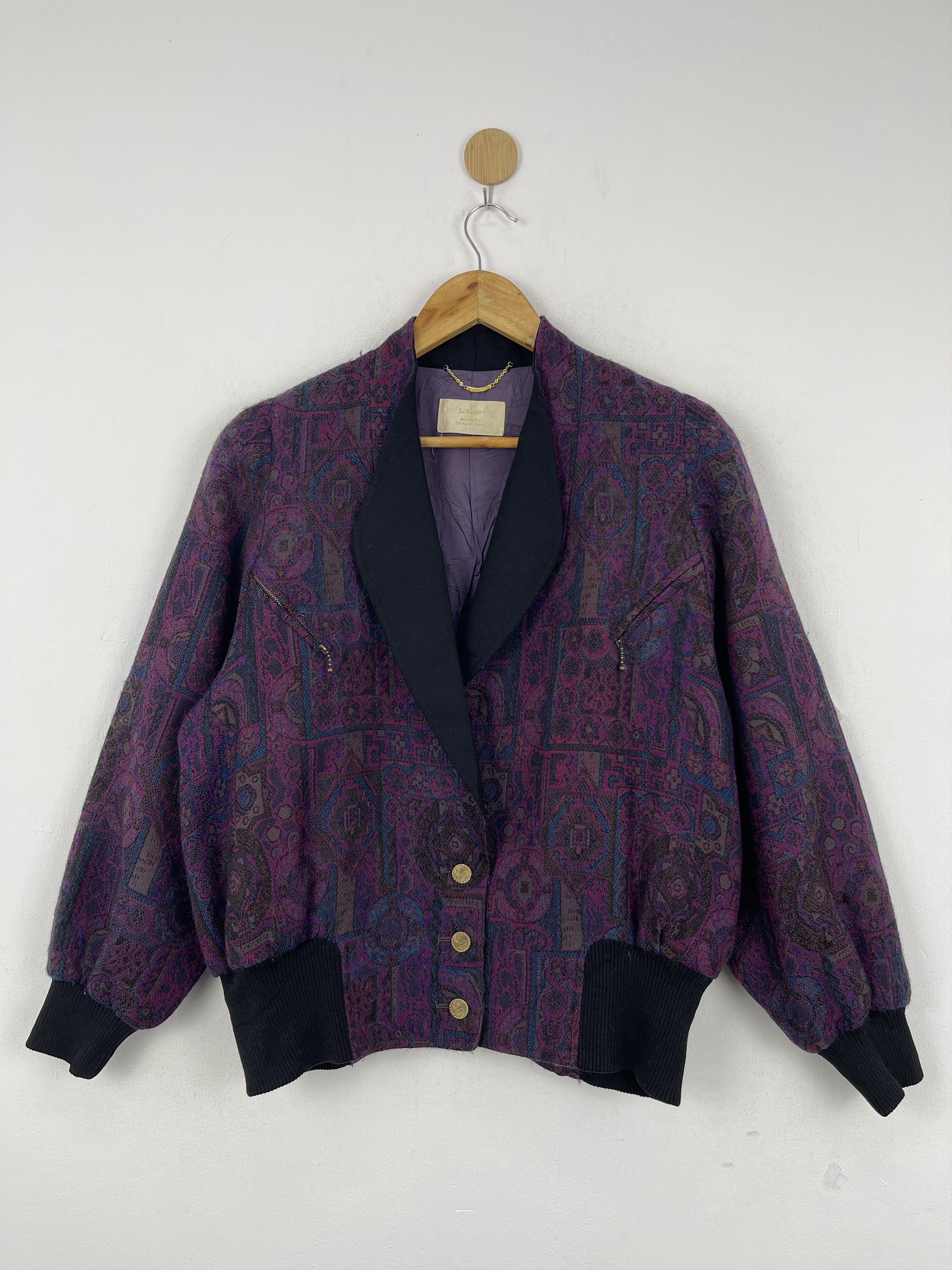Japanese Brand Vintage French Designer Wool Knitwear JA0099 Size US L / EU 52-54 / 3 - 1 Thumbnail