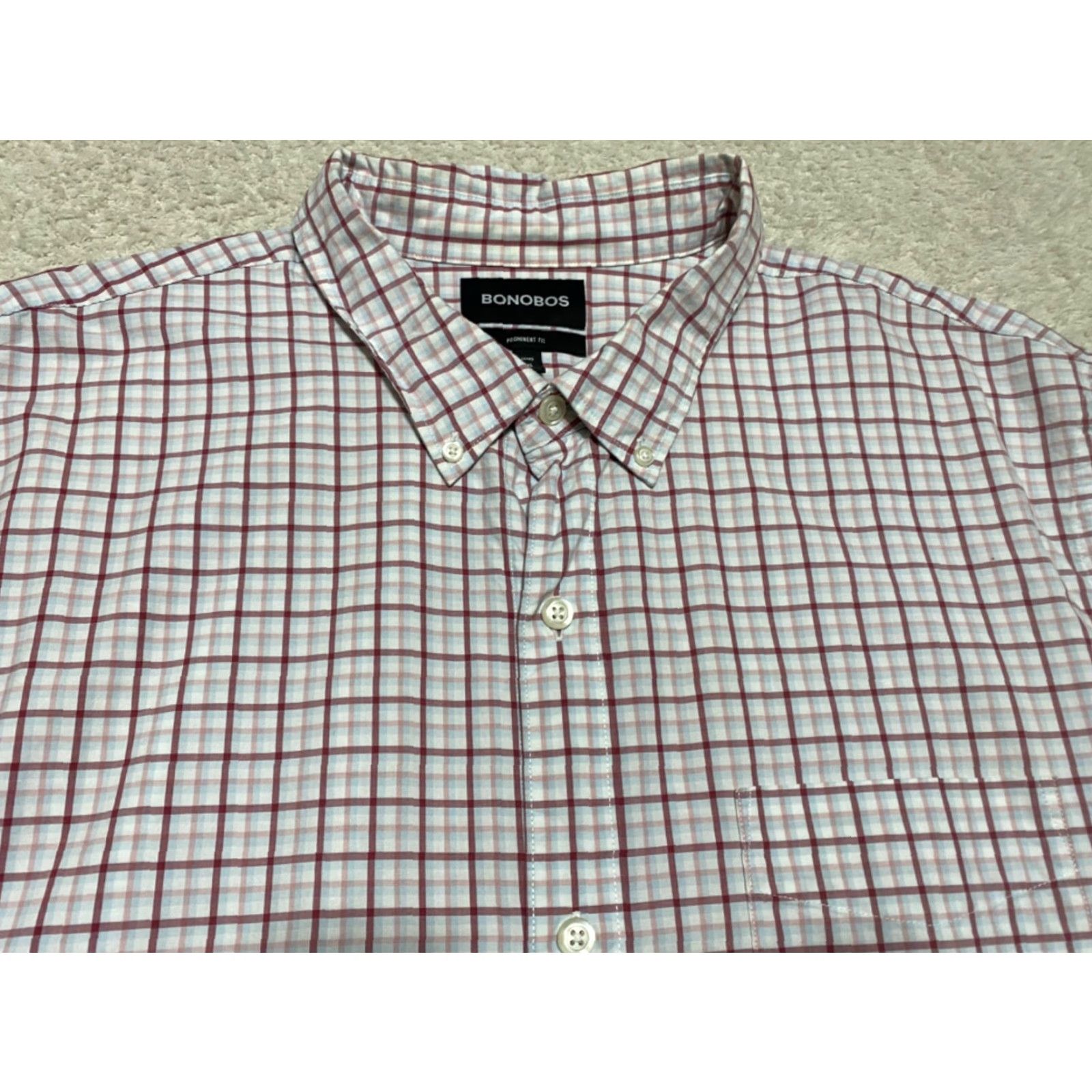 Bonobos Bonobos Button-Up Shirt Mens 2XL Multicolor Plaid Long Sleeve Cotton Size US XXL / EU 58 / 5 - 2 Thumbnail