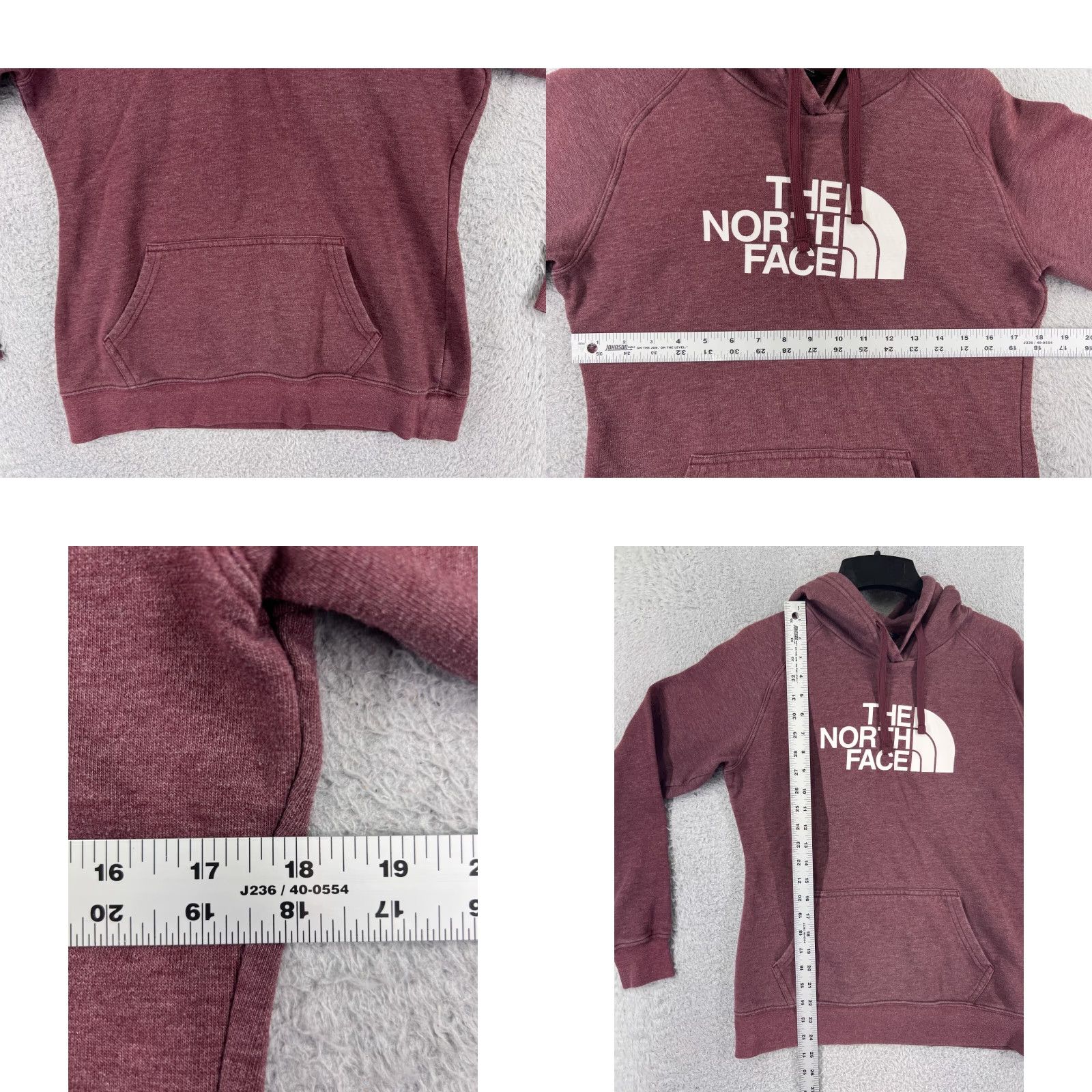The North Face The North Face Hoodie Womens S Red Cotton Blend Jersey Hooded Pullover Logo Pocket Regular Size S / US 4 / IT 40 - 8 Thumbnail
