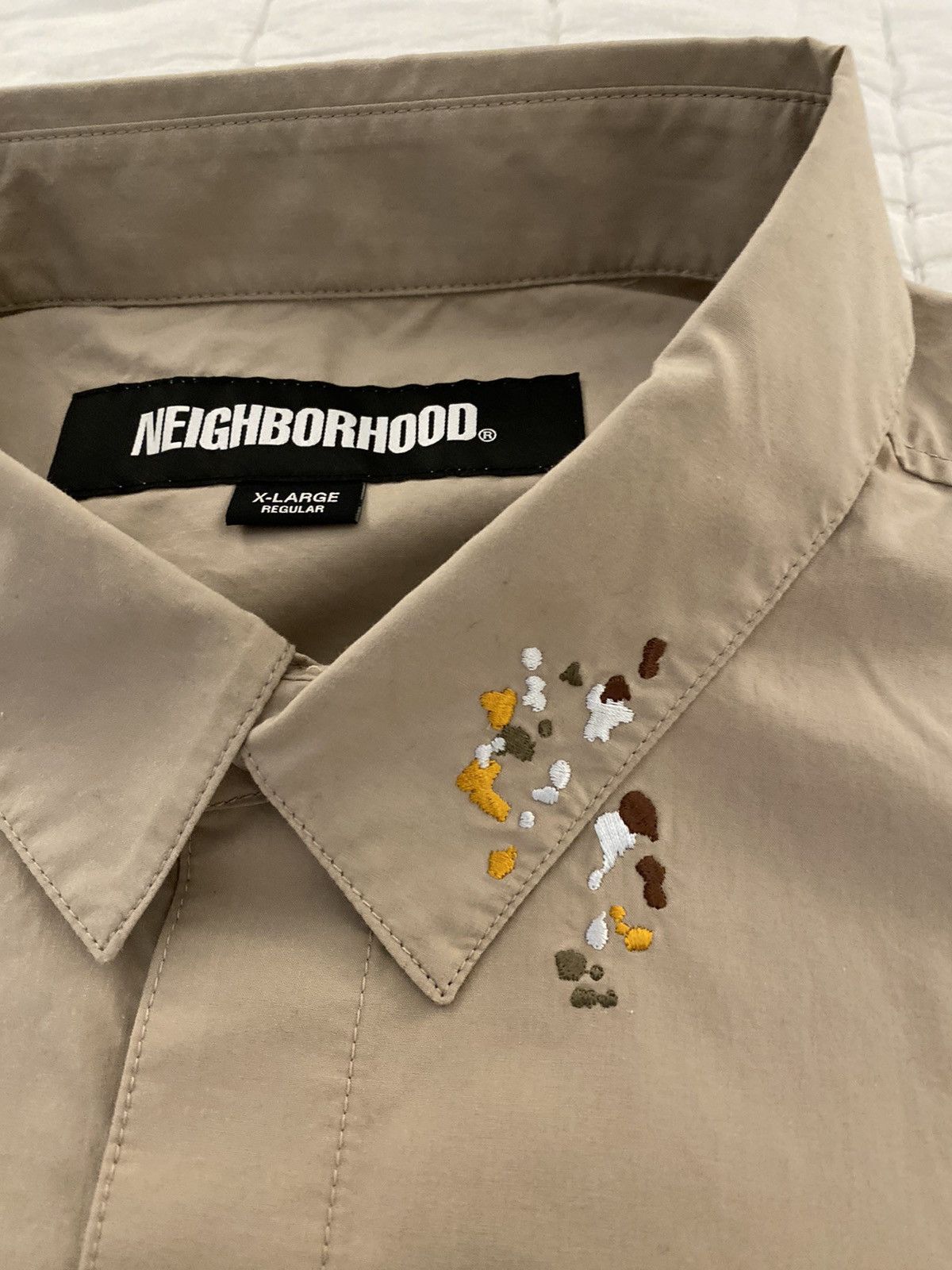 Neighborhood Neighborhood Japan Drip Embroidery Shirt XL NWT Size US XL / EU 56 / 4 - 11 Thumbnail