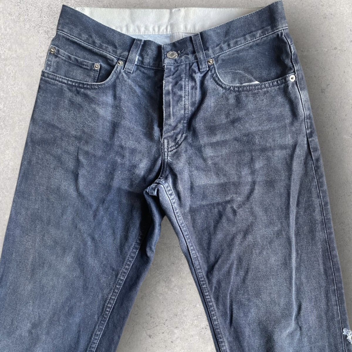 Helmut Lang Archive SS02 Overprint Denim Size US 28 / EU 44 - 2 Thumbnail