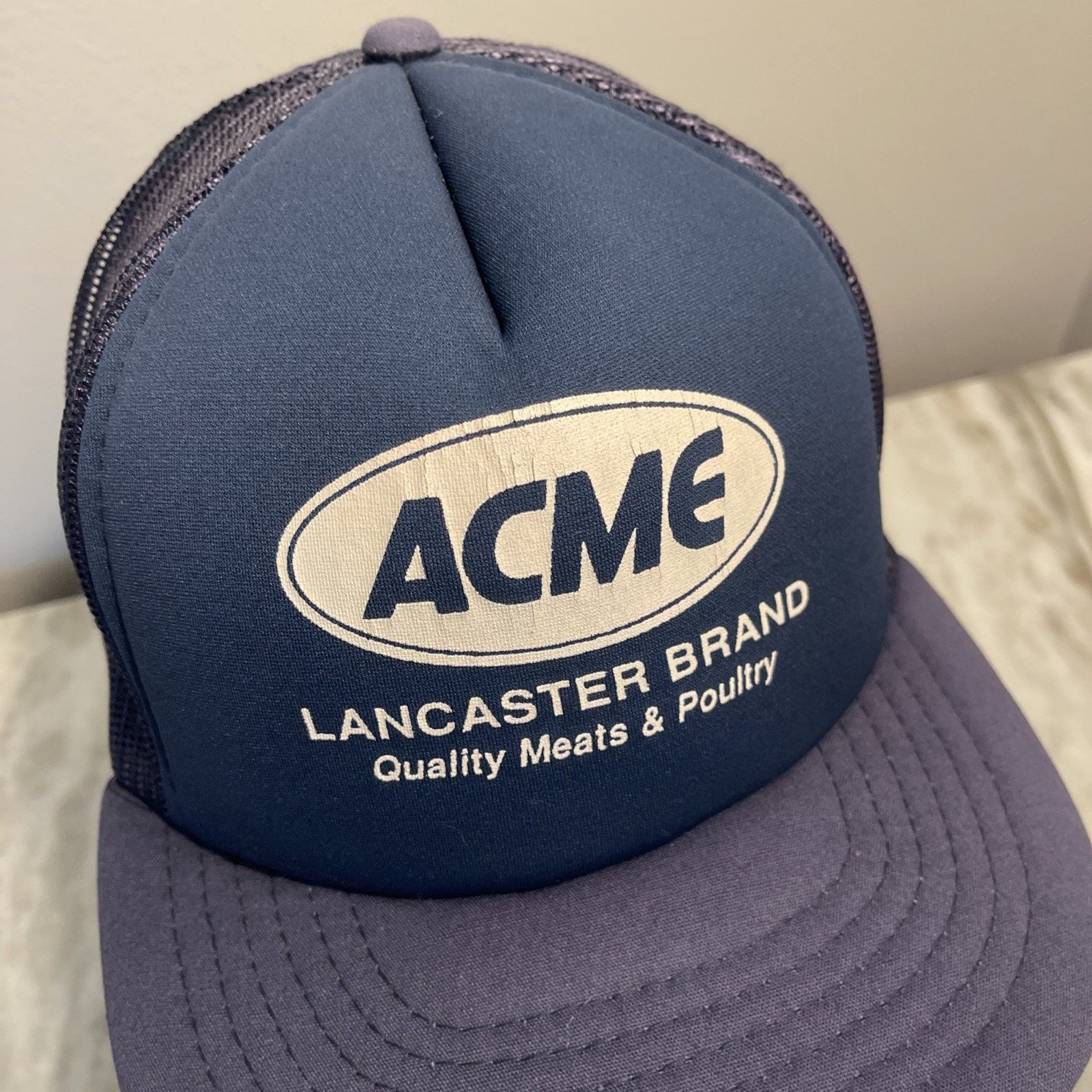 Vintage Vintage 1980’s Trucker Hat Snapback Cap ACME Food Seafood Size ONE SIZE - 2 Thumbnail
