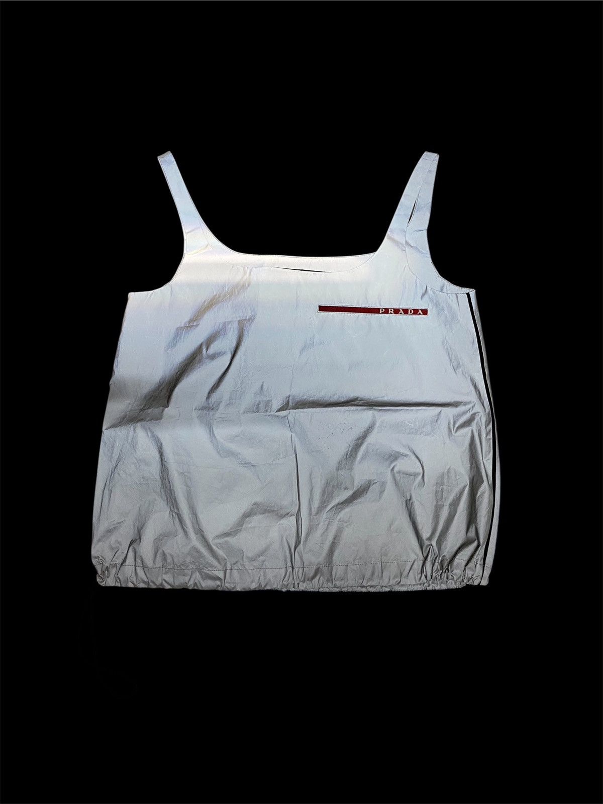 Prada Prada linea rossa SS 2021 reflective nylon tanktop Size XS / US 0-2 / IT 36-38 - 3 Thumbnail