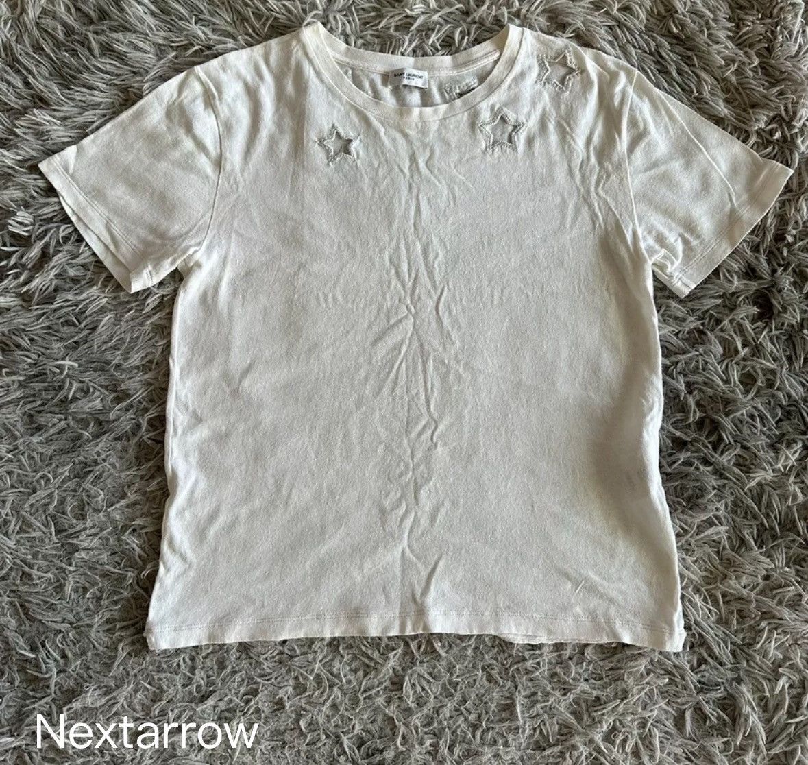 Yves Saint Laurent Saint Laurent SLP 18SS White Star Short sleeved T-shirt Size US S / EU 44-46 / 1 - 1 Thumbnail