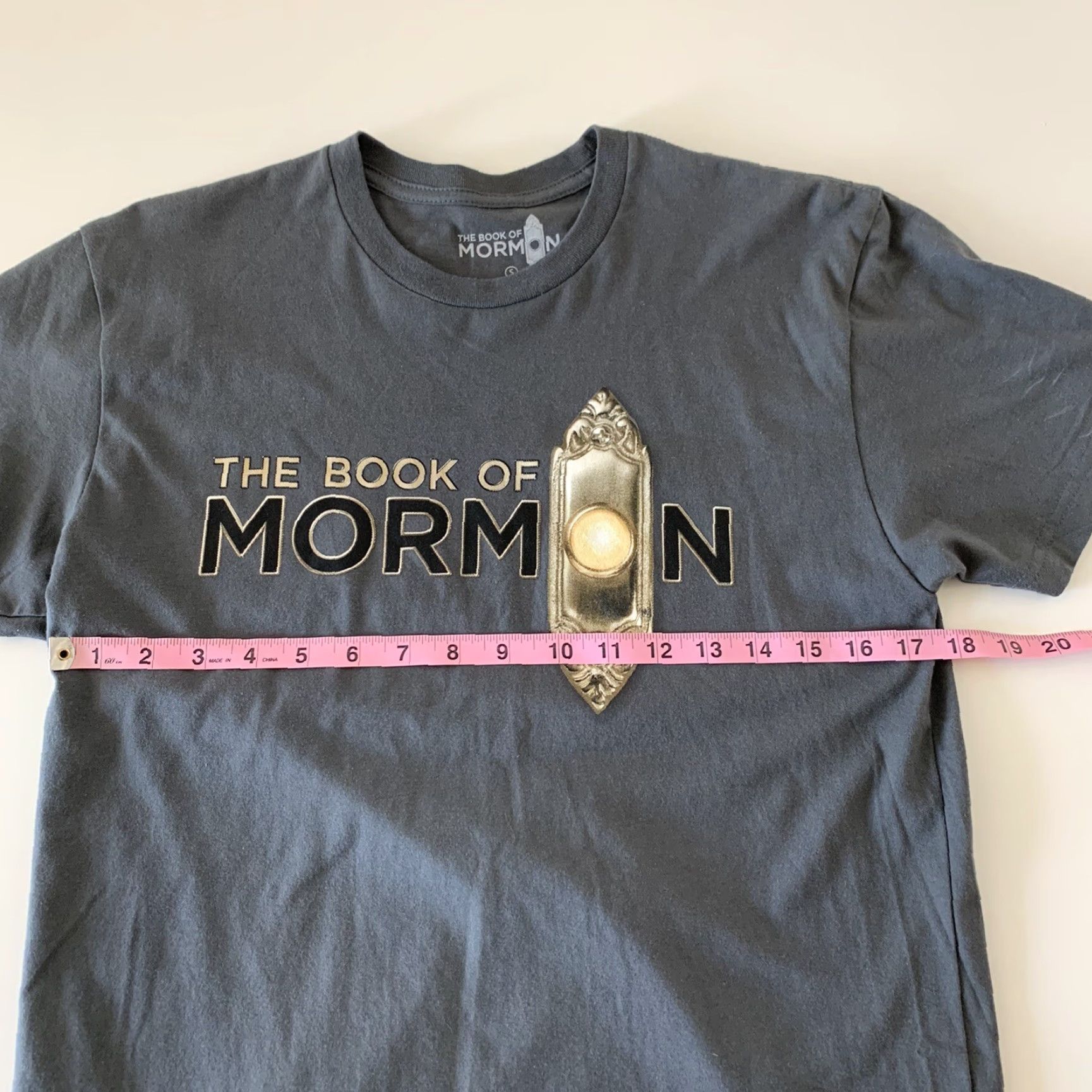 Vintage The Book of Mormon Hello! Musical Tour T-Shirt Mens S Gray Size US S / EU 44-46 / 1 - 4 Thumbnail