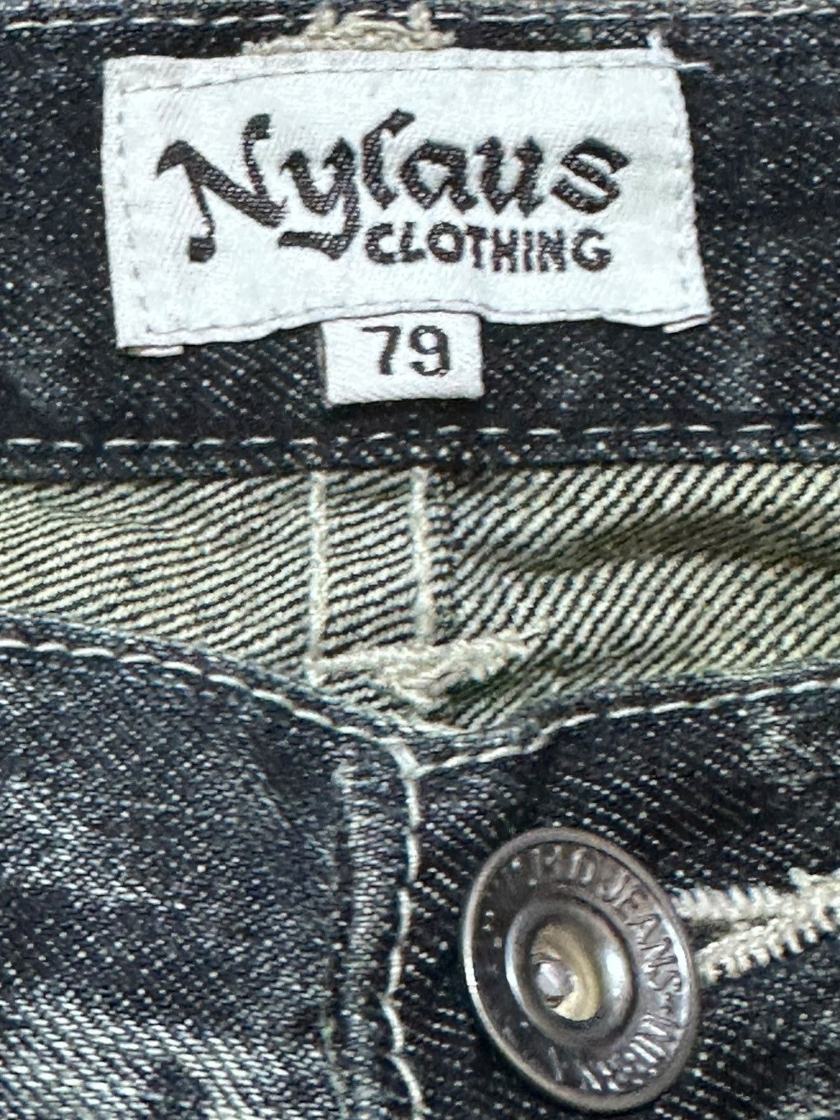 Kapital Vintage Nylaus Clothing Paint Splatter Distressed Denim Size US 31 - 8 Thumbnail