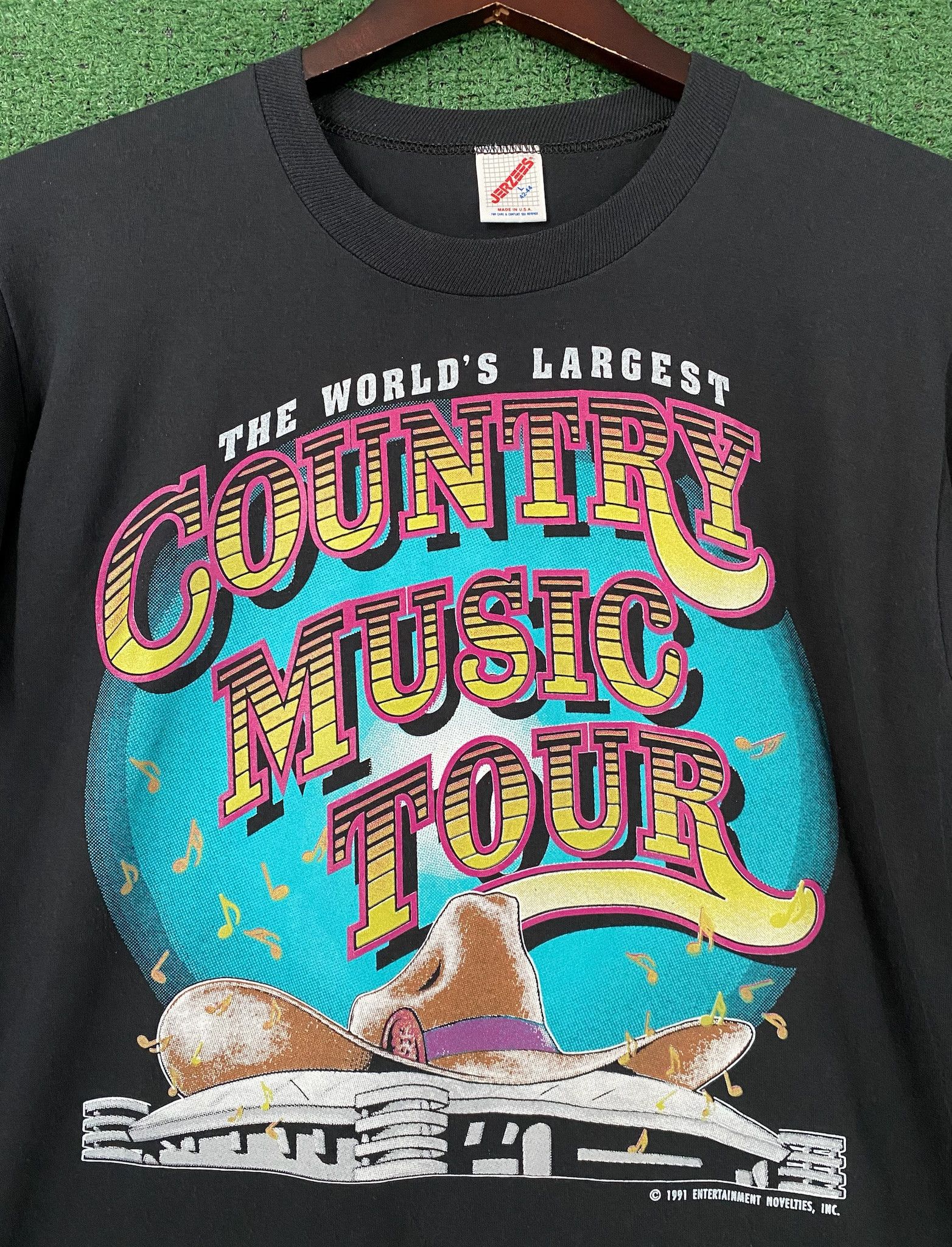 Jerzees 1991 County Music Tour Double Sided T-Shirt Large Size US L / EU 52-54 / 3 - 2 Thumbnail