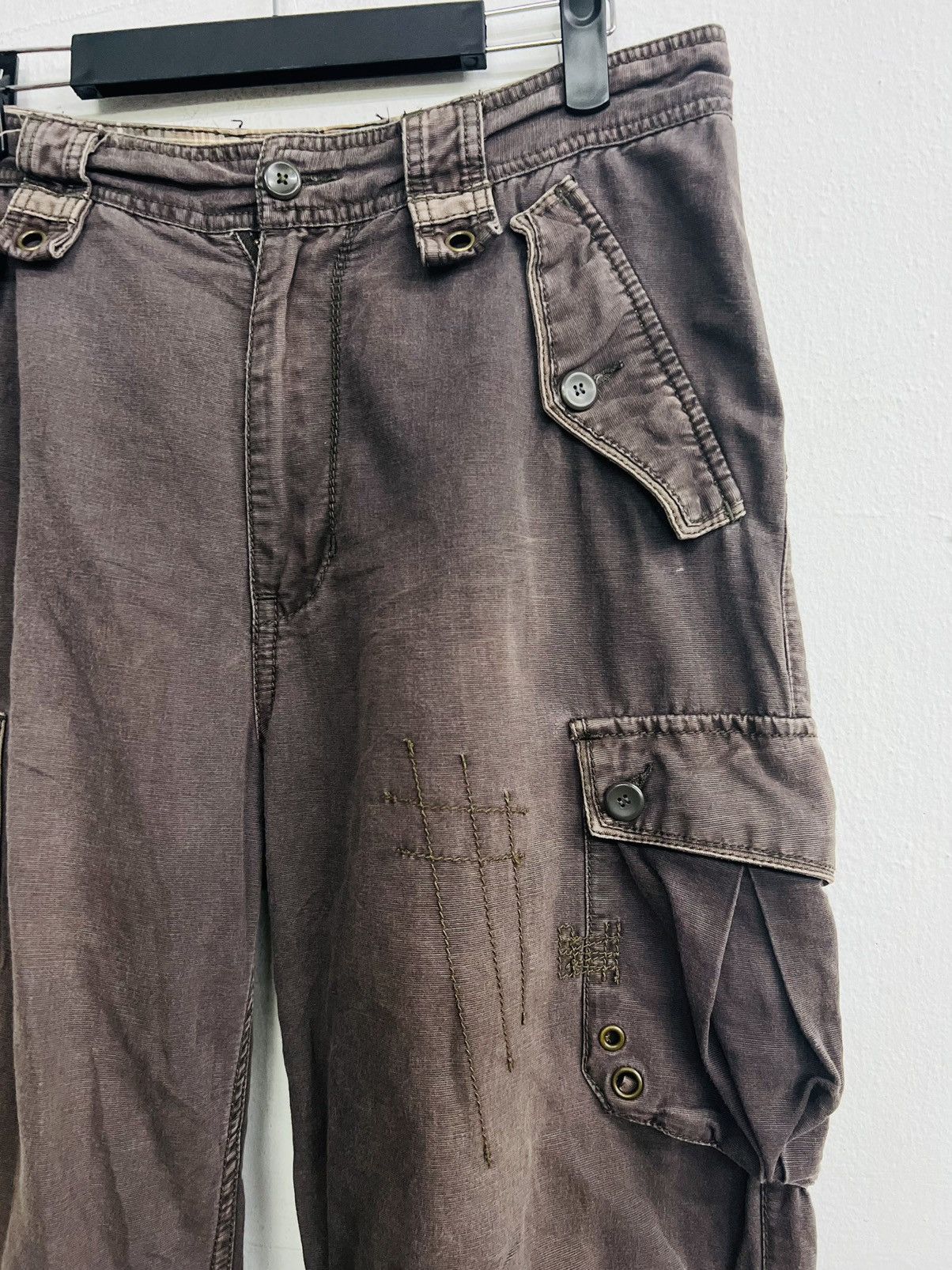 If Six Was Nine × Japanese Brand × Vintage Vintage Military Bondage Cargo Pants Size US 32 / EU 48 - 6 Thumbnail