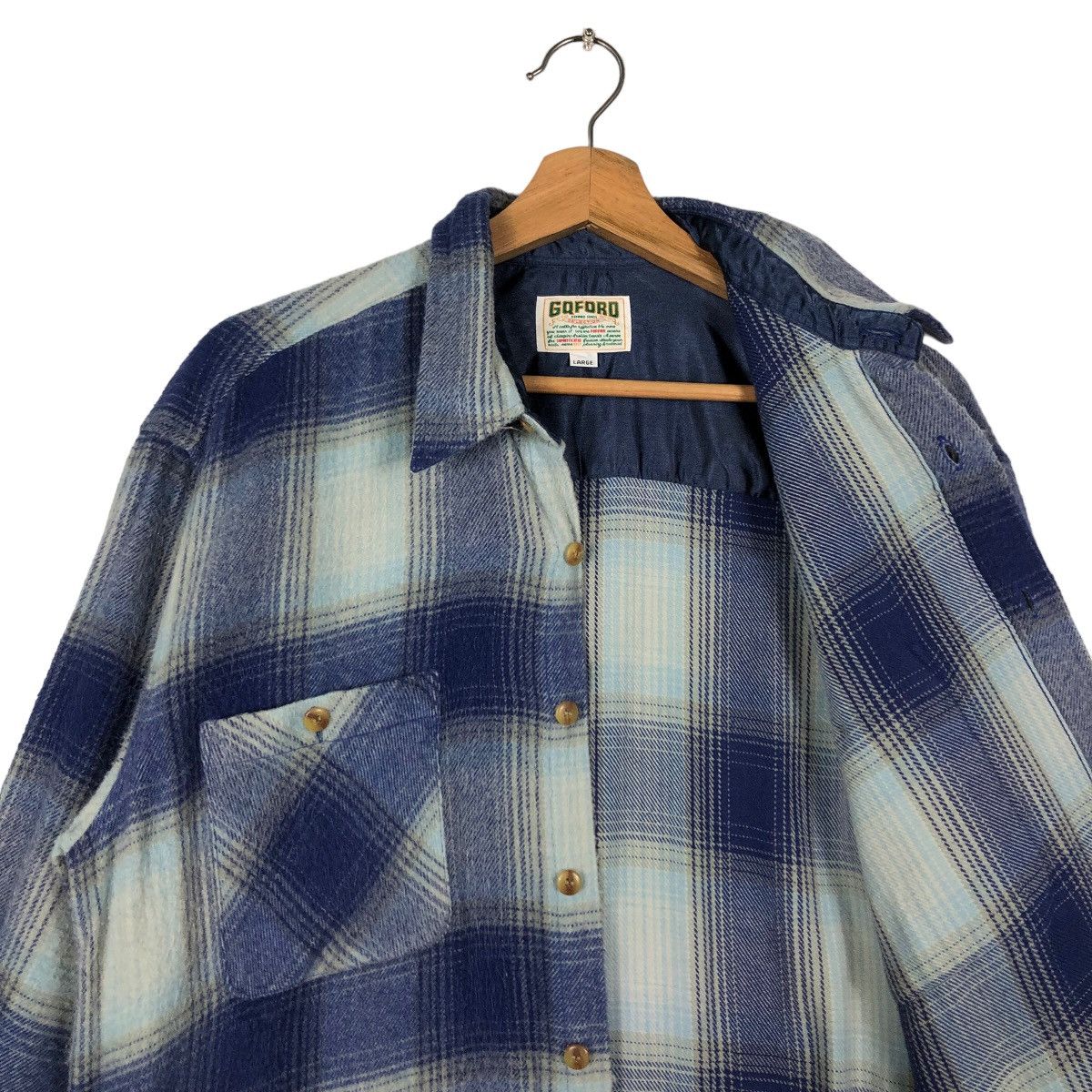 Flannel 🔥90’s Flannel Wool Jacket GqFord Japan Issey Miyake Size US L / EU 52-54 / 3 - 9 Thumbnail