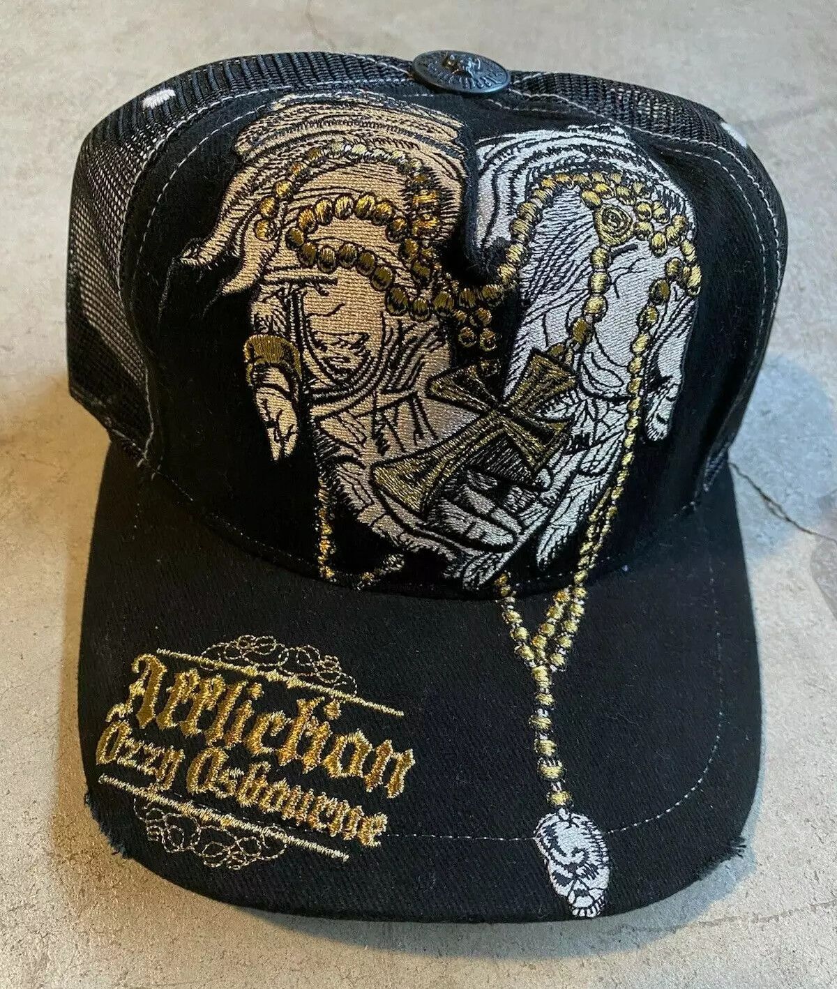 Other Affliction Vintage New Ozzy Osbourne Black Hat Cap Adult Size ONE SIZE - 1 Thumbnail