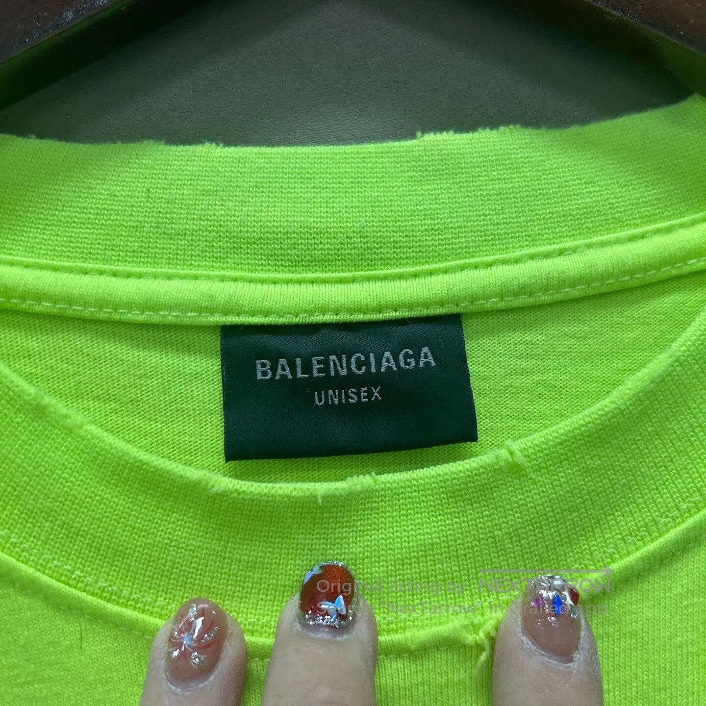 Balenciaga Balenciaga Distressed Logo Green T-Shirt. Size US S / EU 44-46 / 1 - 3 Thumbnail