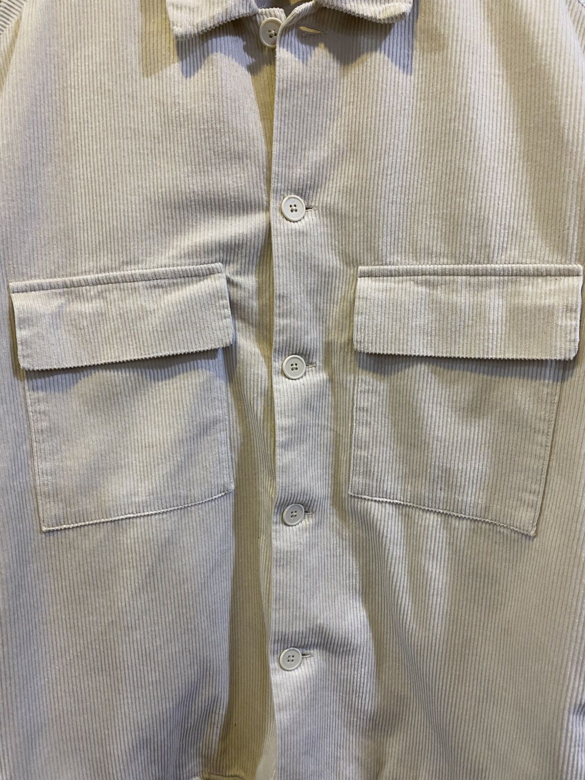 GU GU Corduroy Overshirt Jacket Cream Beige Size US L / EU 52-54 / 3 - 3 Thumbnail