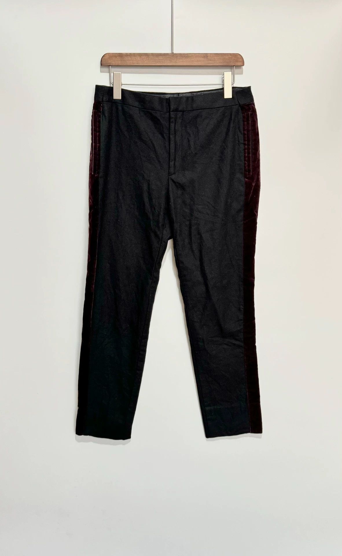 Givenchy Givenchy Velvet Side Trim Wool Trousers 50 Size US 44 / EU 60 - 1 Thumbnail
