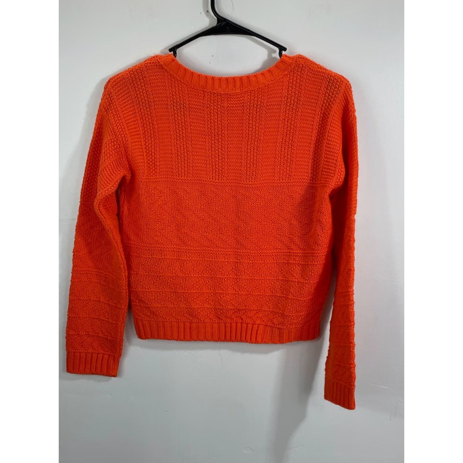 Vintage Cotton Emporium Women’s Orange Knit Crop Sweater Sz Small #623 Size S / US 4 / IT 40 - 2 Thumbnail