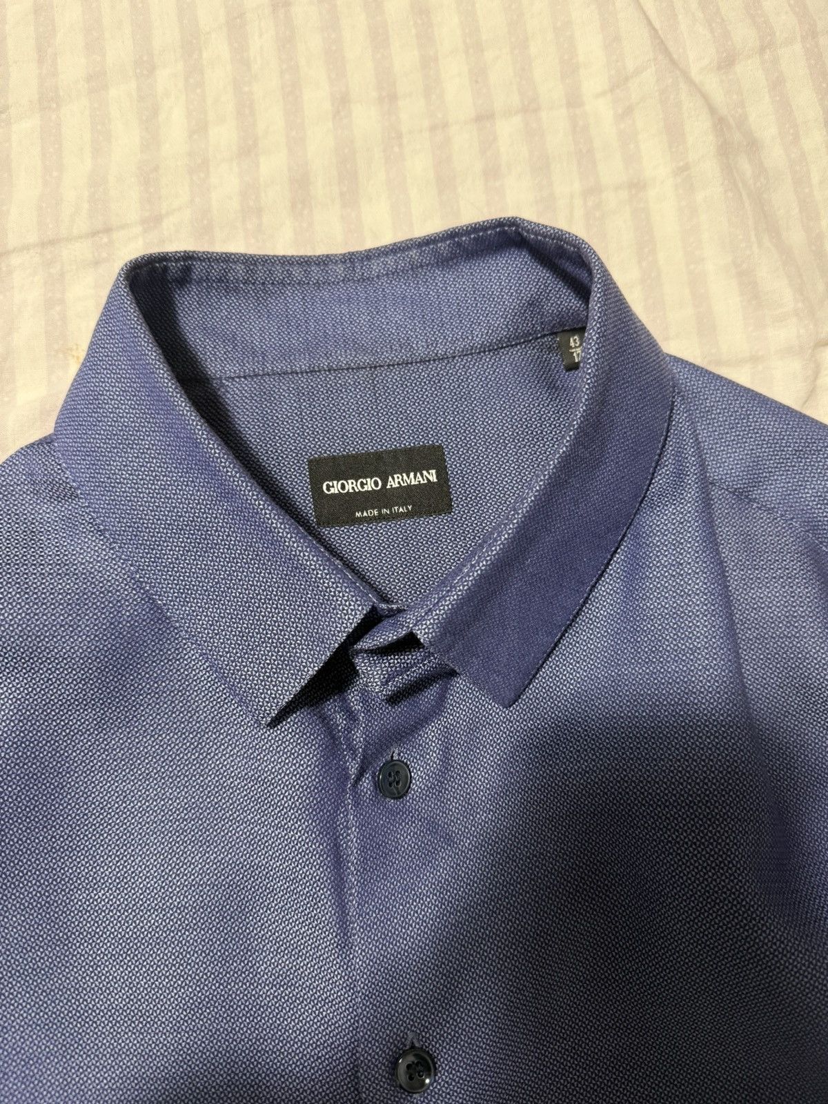 Giorgio Armani Giorgio Armani blue shirt Size US XL / EU 56 / 4 - 4 Thumbnail