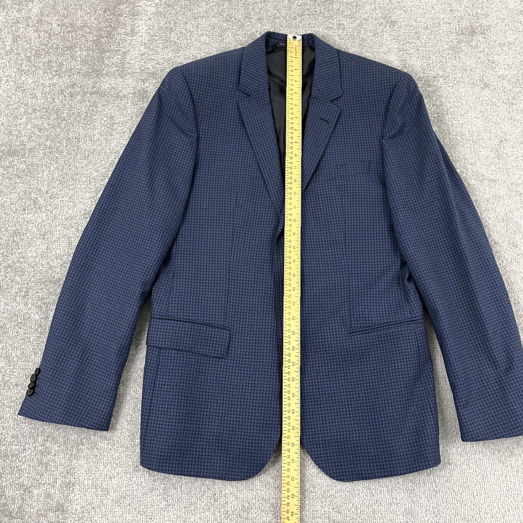 Hugo Boss HUGO BOSS Blazer Mens Size 40 Wool Plaid Multicolor Jacket Size 40R - 6 Thumbnail
