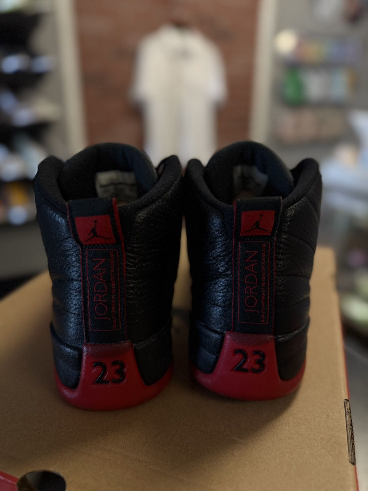 Jordan Brand × Nike Jordan 12 Flu Game (2016) 130690-002 Size 10.5 🧼 Size US 10.5 / EU 43-44 - 14 Thumbnail