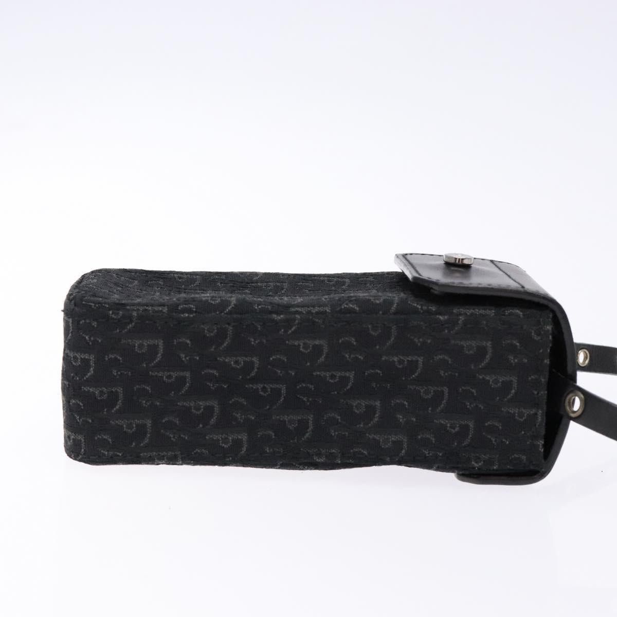Dior DIOR Trotter Canvas Shoulder Bag Black Silver Size ONE SIZE - 4 Thumbnail