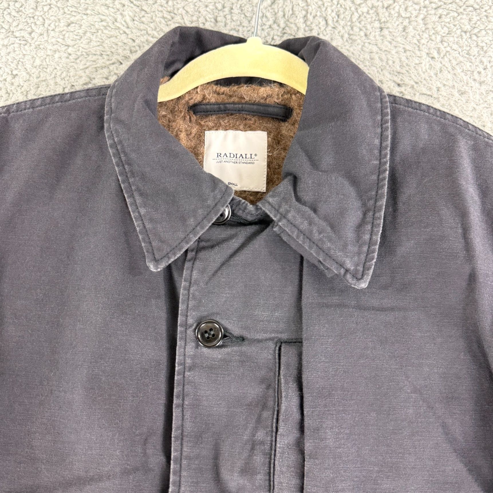 Vintage Radiall Jacket Mens Small Gray Wool Alpaca Long Sleeve Button Front Japan - Vintage? No Size US S / EU 44-46 / 1 - 2 Thumbnail